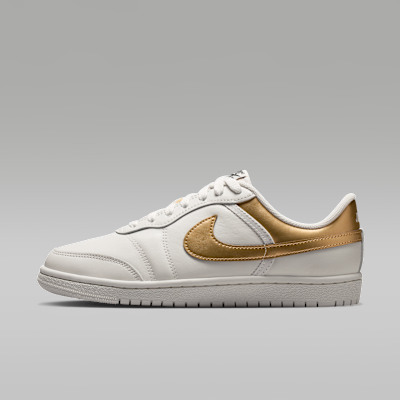 Air Jordan Skyline Low — Swan/Black/Metallic Gold