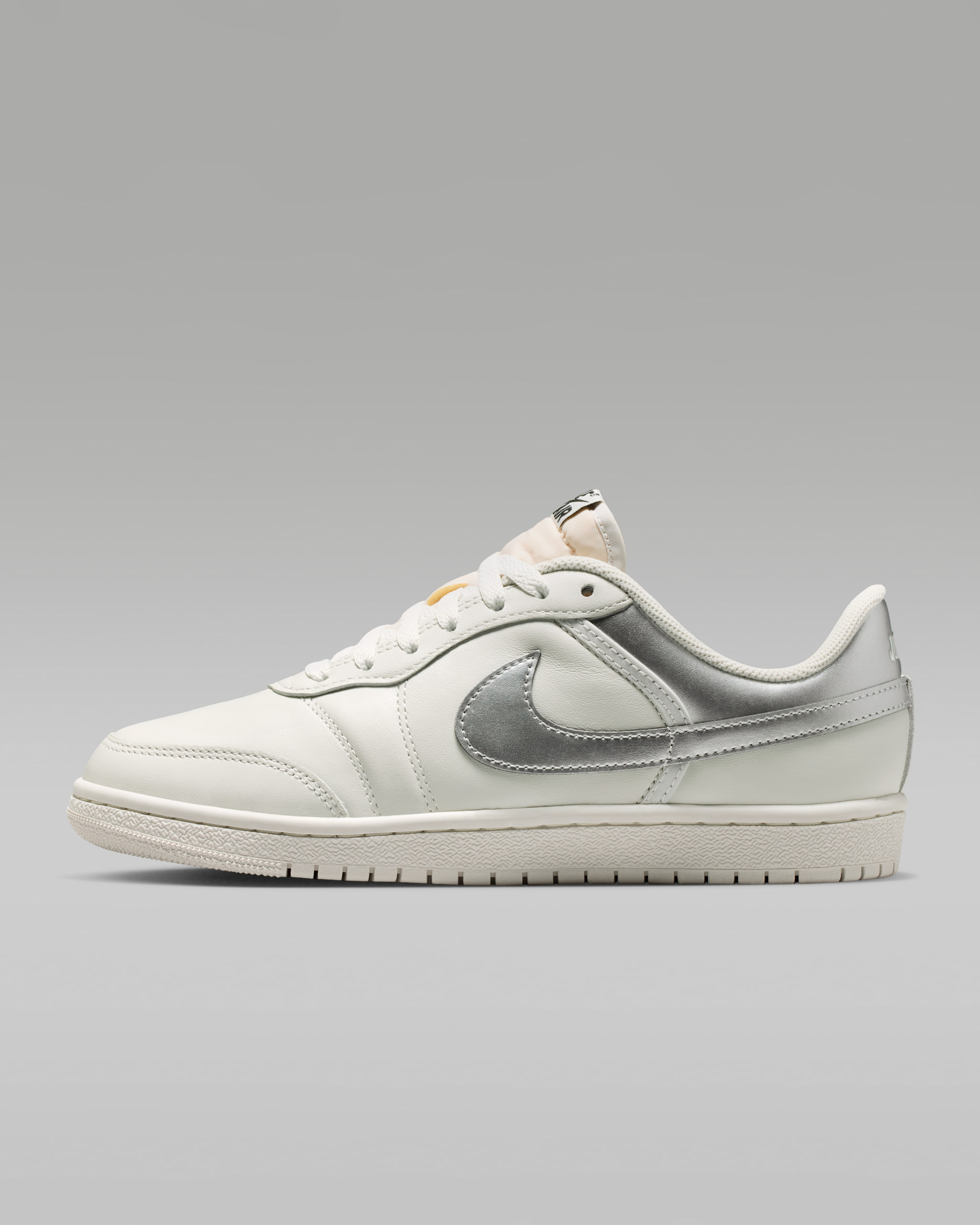 Air Jordan Skyline Low — Swan/Black/Metallic Silver