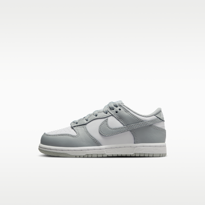 Nike Dunk Low — White/White/Light Smoke Grey