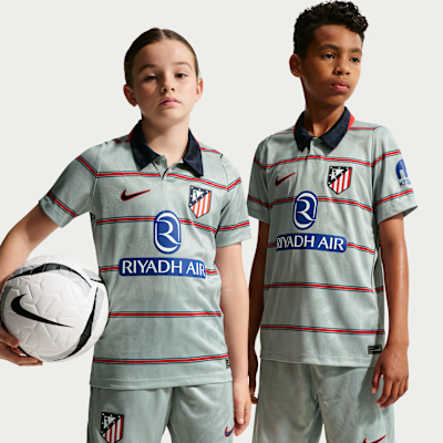 Atlético Madrid 2026/27 Stadium Third — Light Pumice/Obsidian/Salsa Red/Obsidian