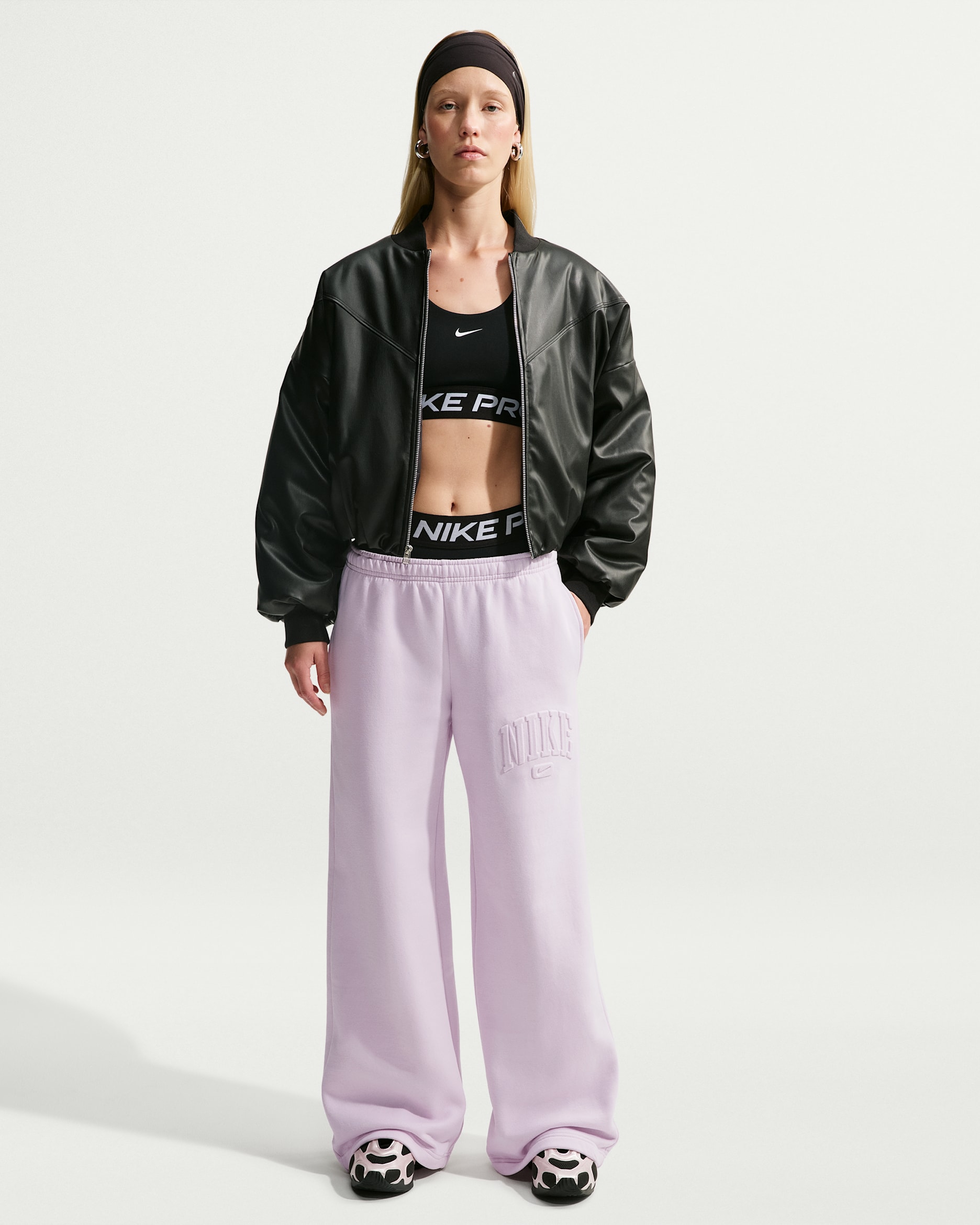 Nike Studio Fleece Medium Weight — Bleached Lilac/Bleached Lilac