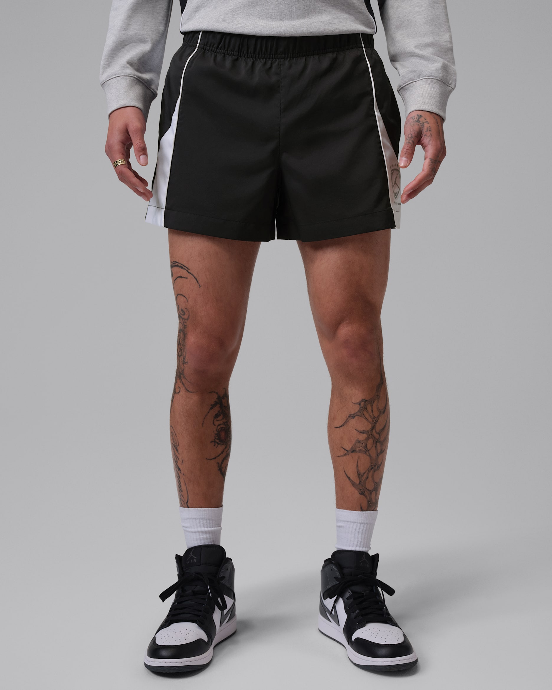 Jordan Brooklyn — Black/White/White/Metallic Silver