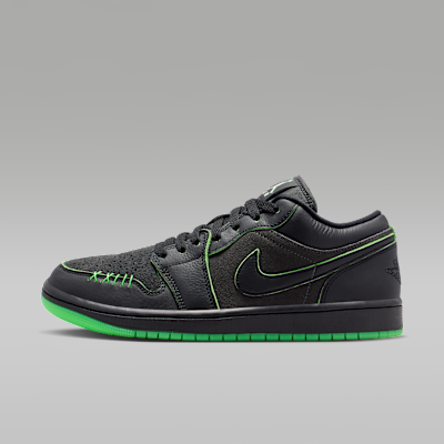 Air Jordan 1 Low SE — Black/Scream Green/Dark Smoke Grey/Black