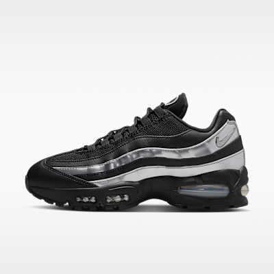 Nike Air Max 95 'Big Bubble'  — Black/Black/Metallic Silver