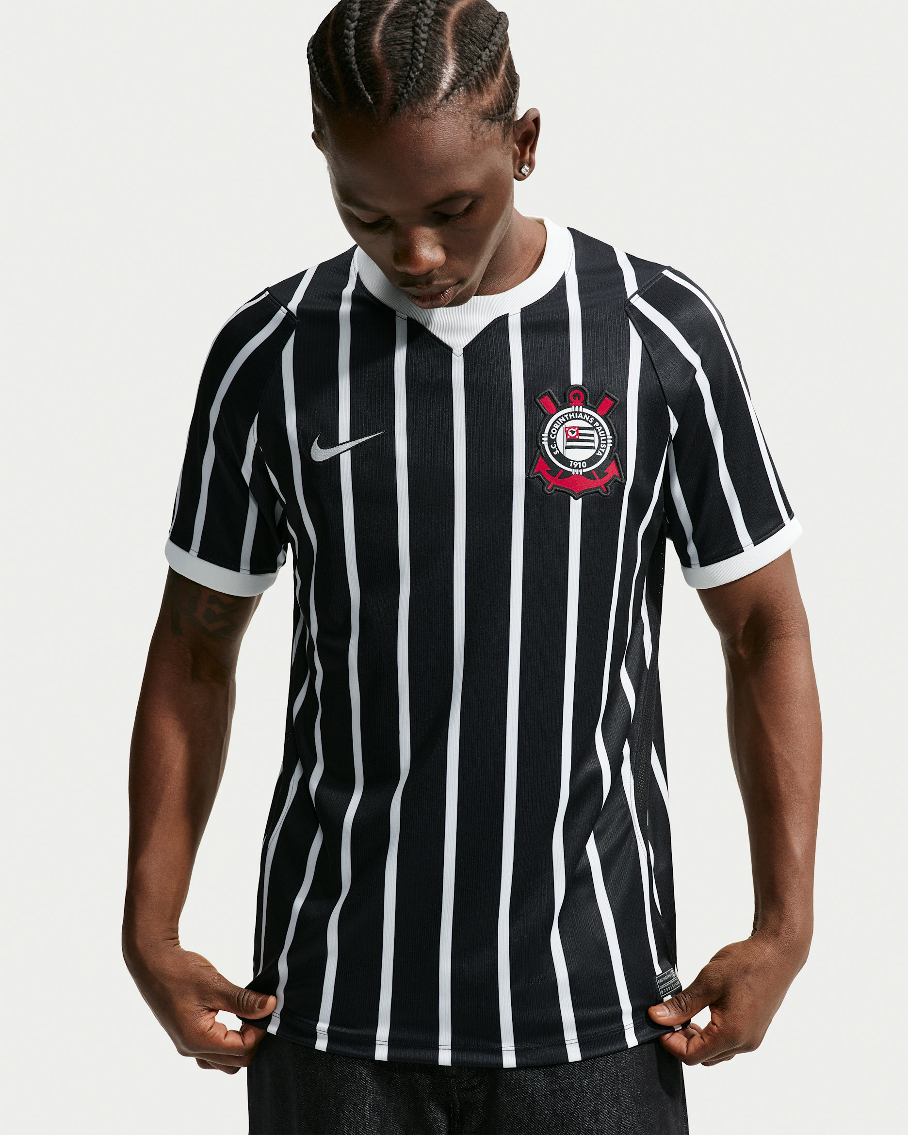 S.C. Corinthians 2026/27 Stadium Away — Black/Sail/Sail