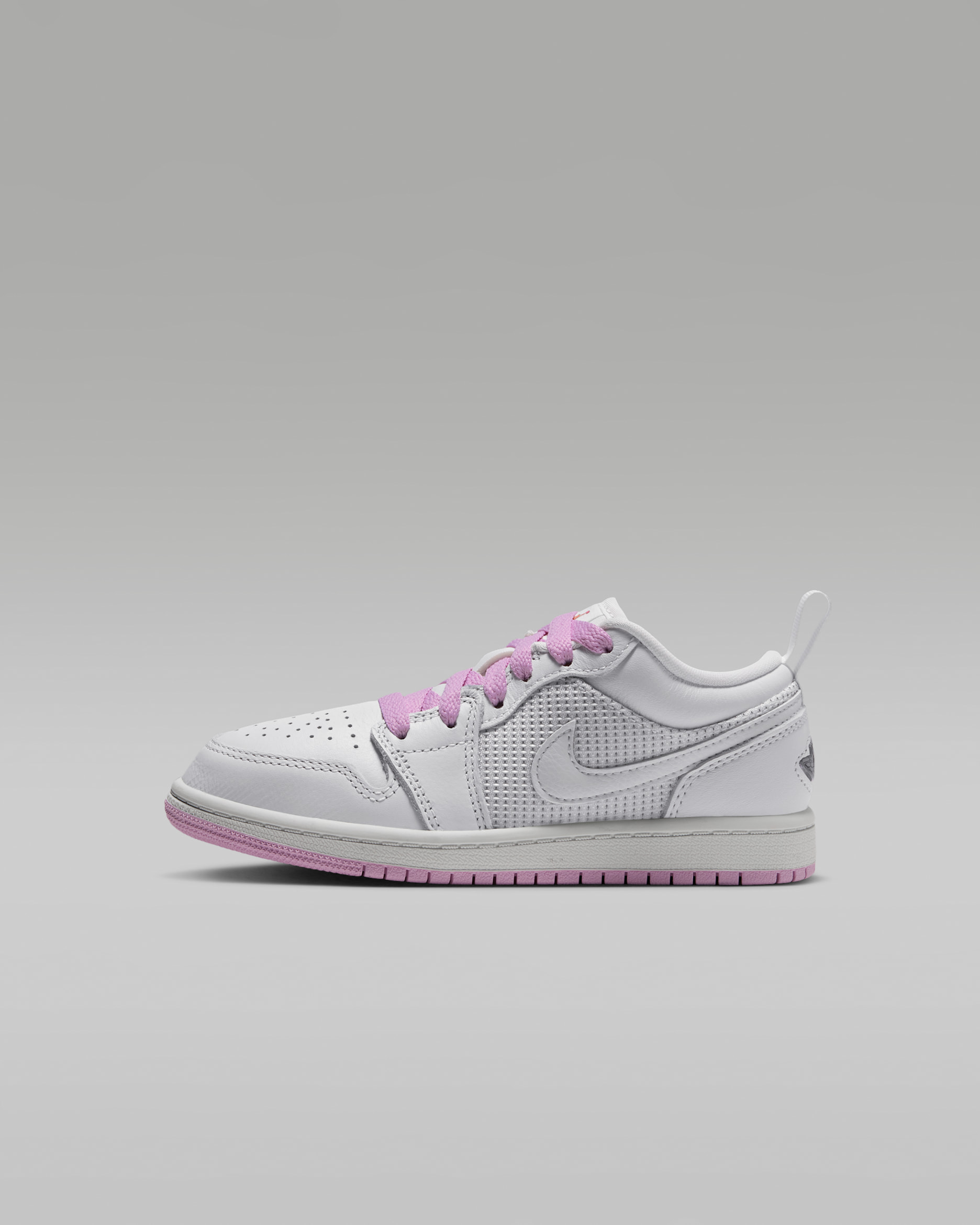 Jordan 1 Low SE — Summit White/Light Arctic Pink/Silver