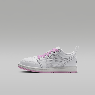 Jordan 1 Low SE — Summit White/Light Arctic Pink/Silver
