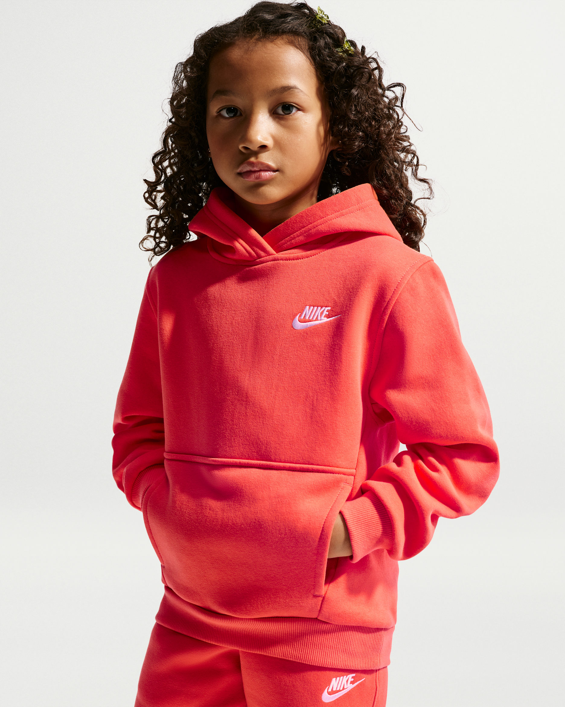 Nike Sportswear Club Fleece — Turf Orange/White