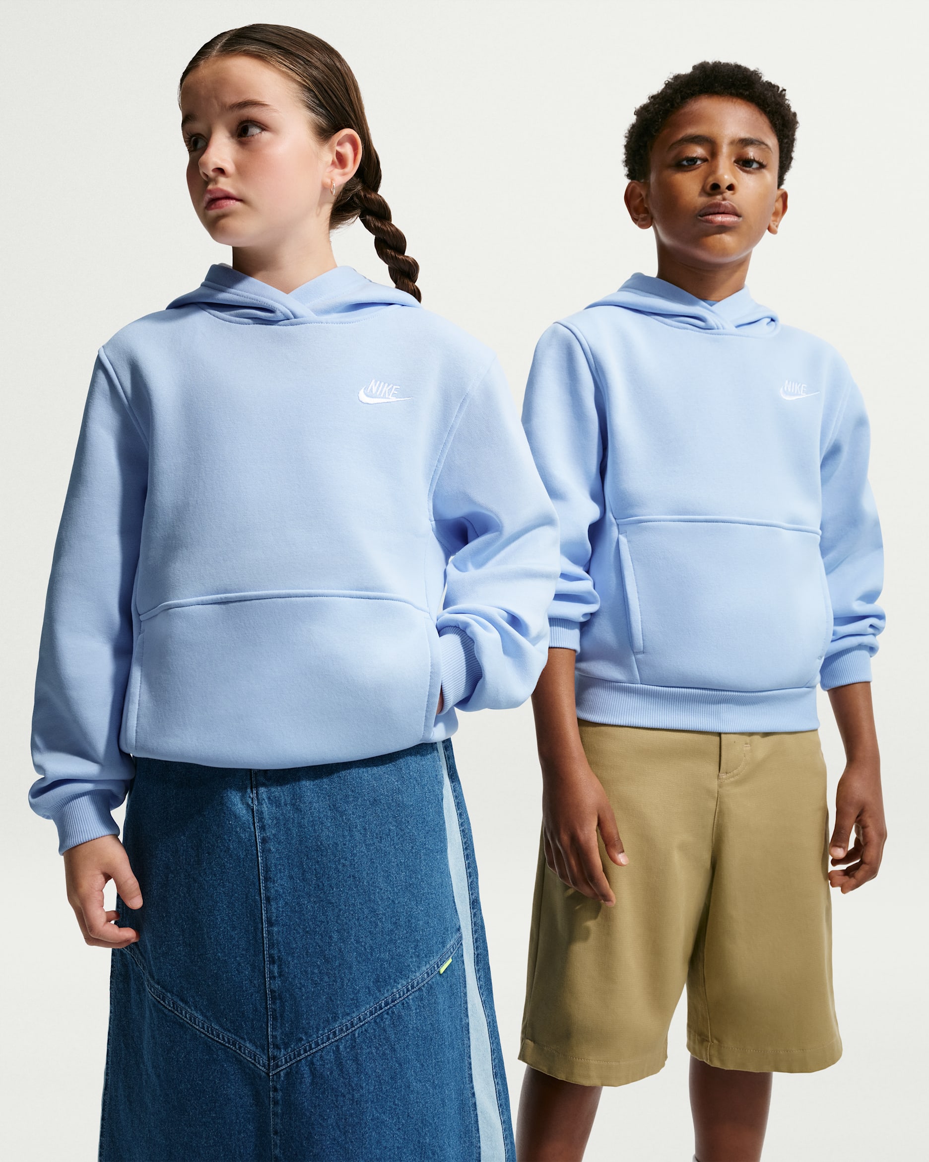 Nike Sportswear Club Fleece — Hydrogen Blue/White