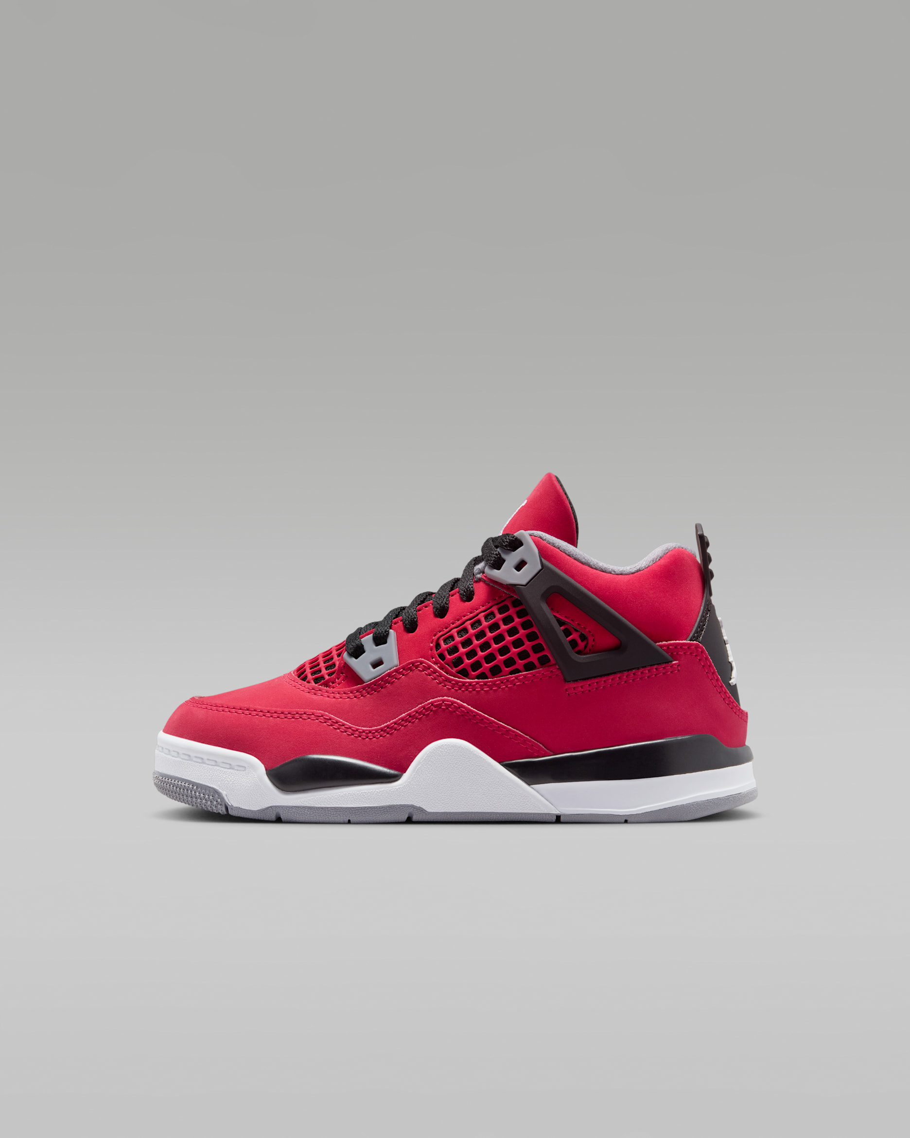 Jordan 4 'Toro' — Fire Red/Black/Cement Grey/White
