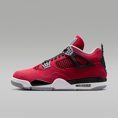 Air Jordan 4 'Toro' — Fire Red/Black/Cement Grey/White