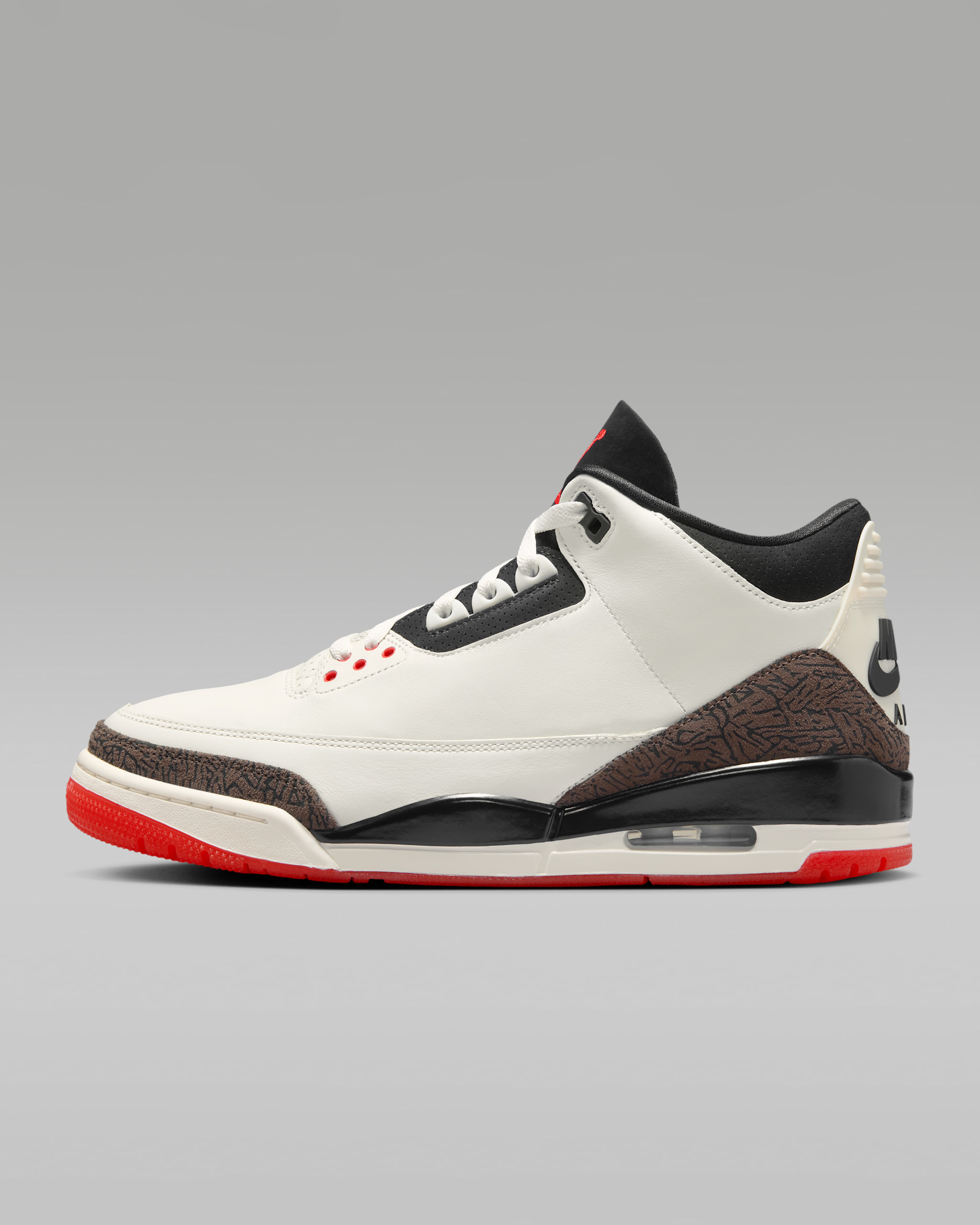 Air Jordan 3 'World's Best' — Sail/University Red/Pale Ivory/Black