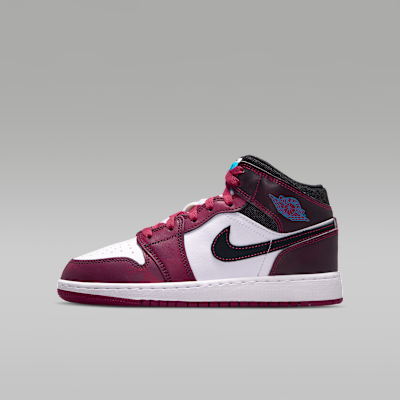 Air Jordan 1 Mid SE — Sweet Beet/Off-Noir/White/Desert Pink