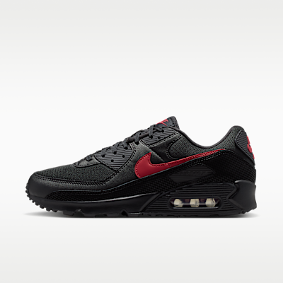 Nike Air Max 90 — Black/Black/Tough Red