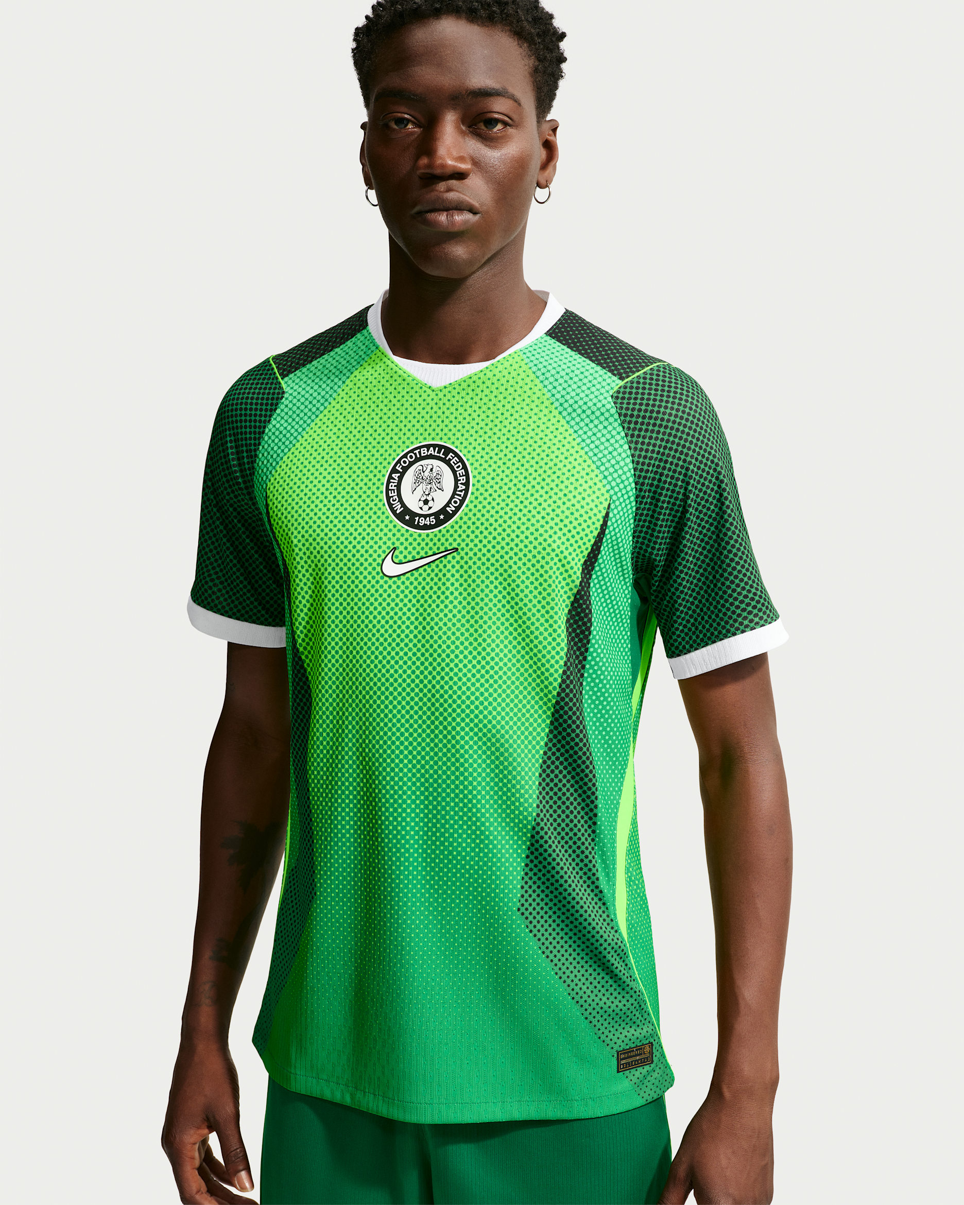 Nigeria 2026 Match Home — Pine Green/Electric Green/White