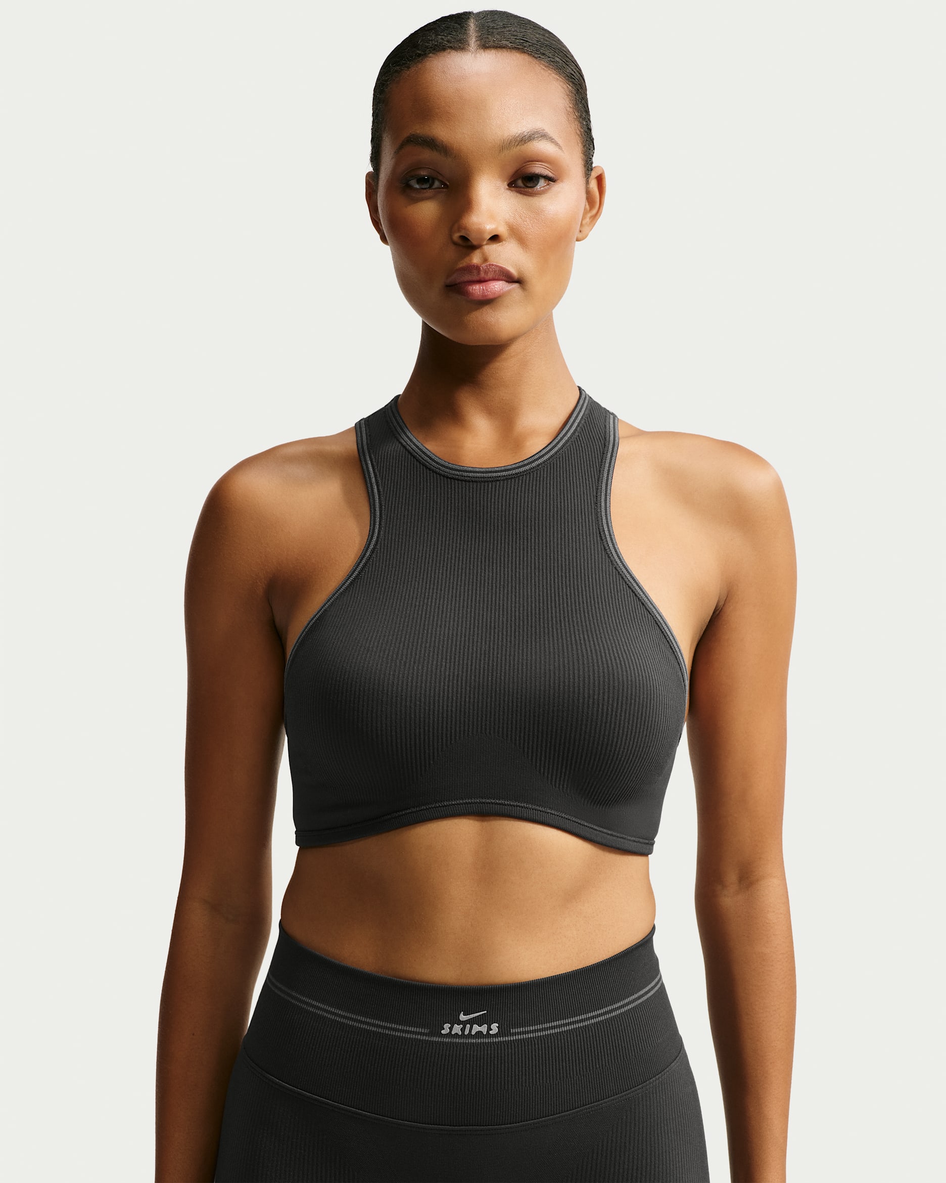 NikeSKIMS Ribbed Seamless — NSKM Obsidian/NSKM Armor