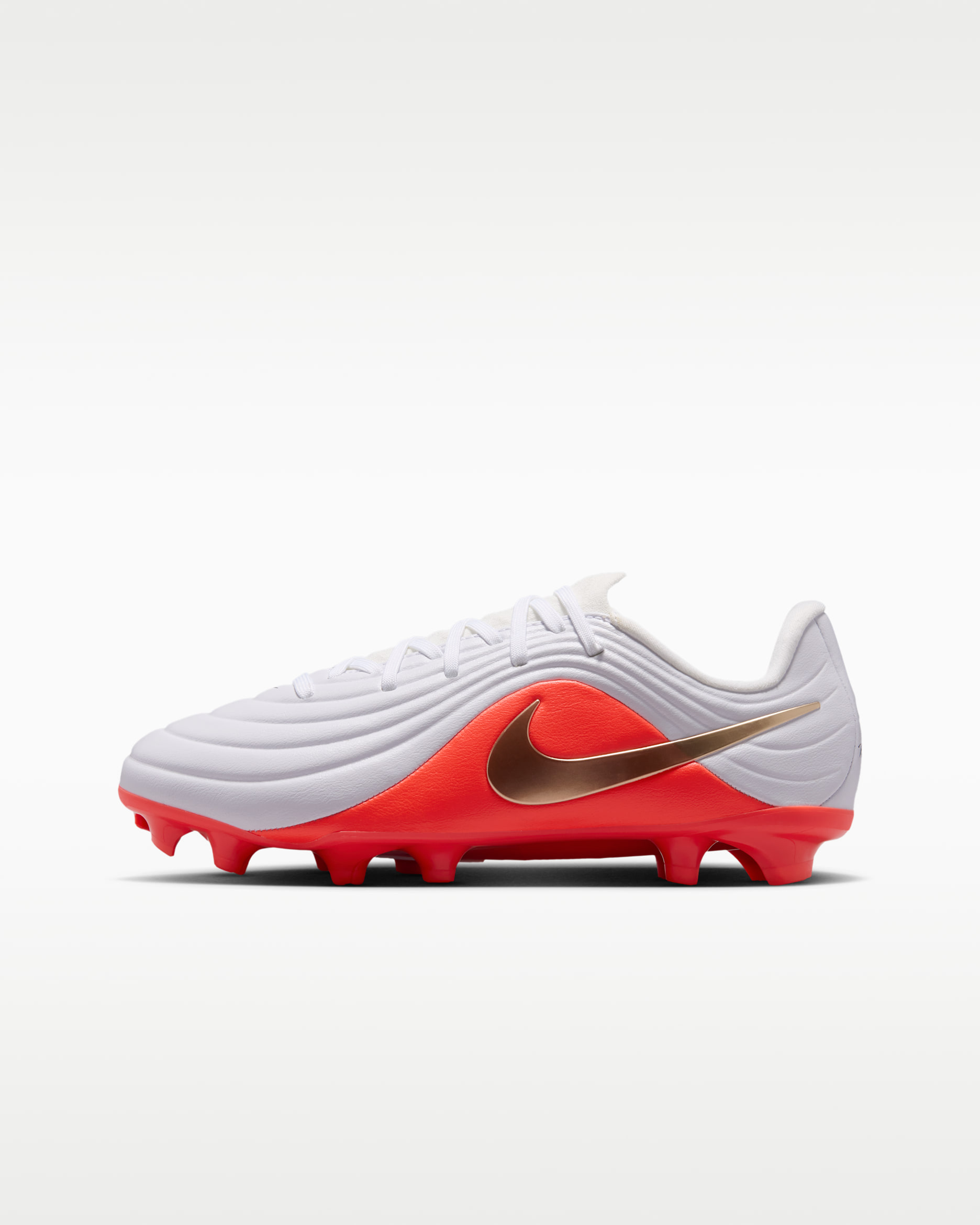 Nike Jr. Tiempo Maestro Academy — White/Bright Crimson/Blur