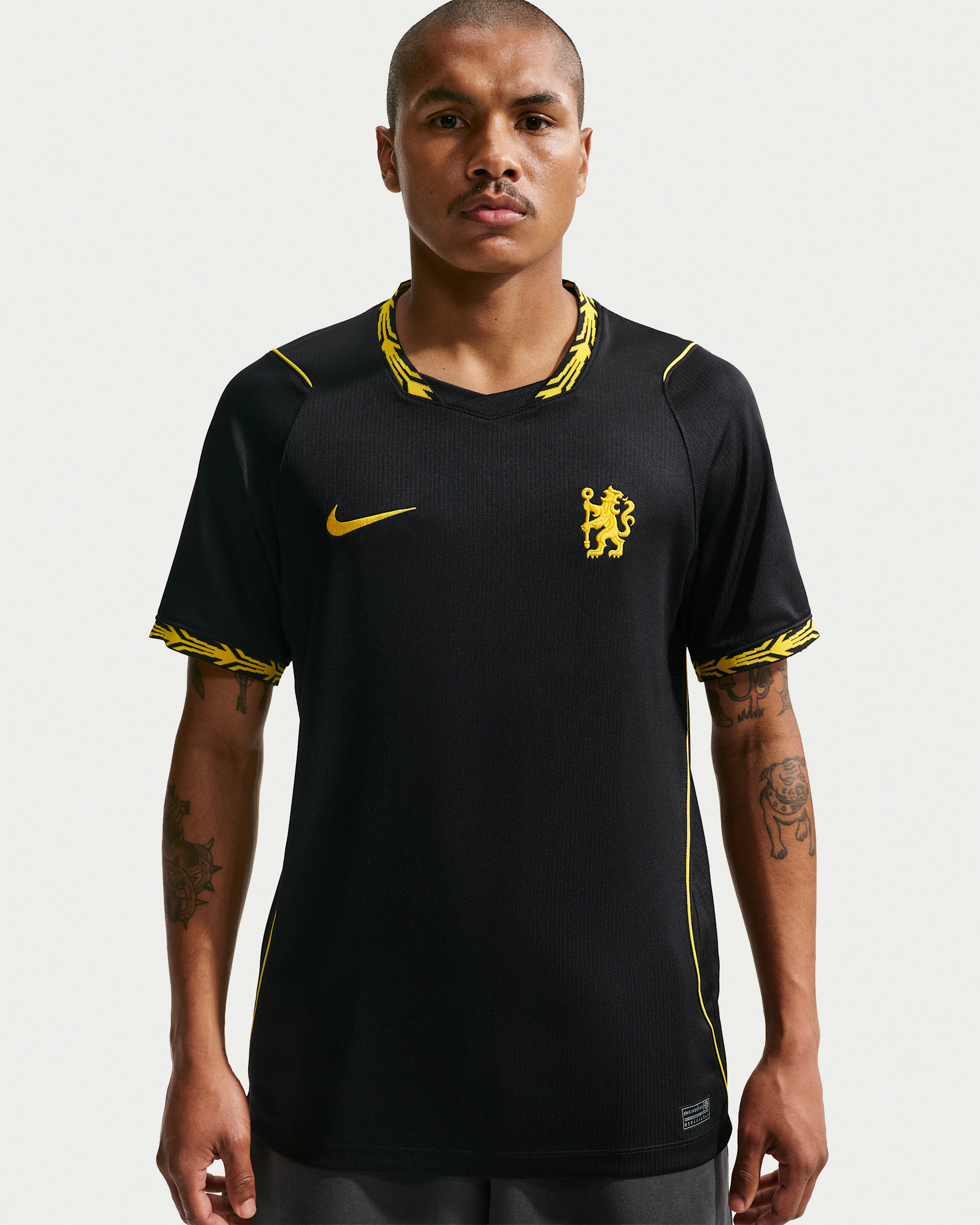 Chelsea F.C. 2026/27 Stadium Away — Black/Midwest Gold/Midwest Gold
