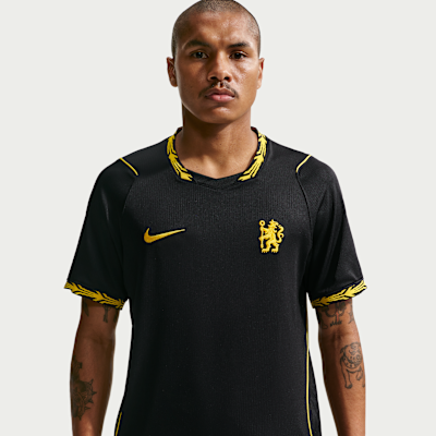 Chelsea F.C. 2026/27 Stadium Away — Black/Midwest Gold/Midwest Gold