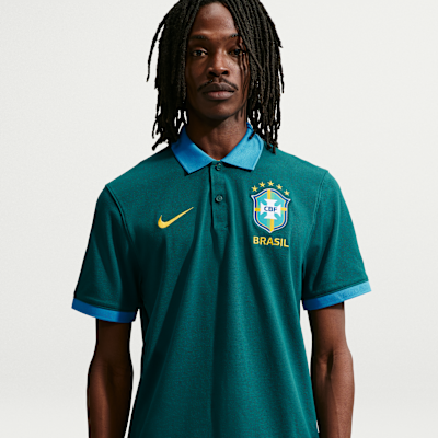 Brazil The Nike Polo — Geode Teal/Light Photo Blue/Midwest Gold