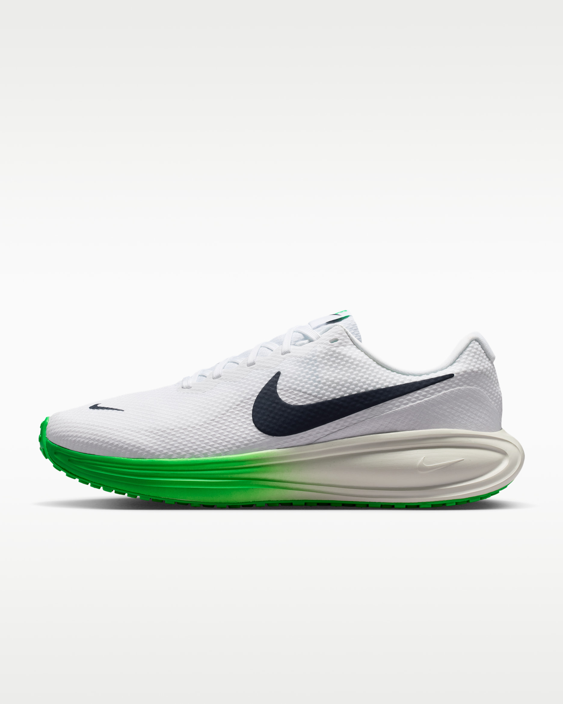 Nike Revolution 8 — White/Green Spark/Summit White/Midnight Navy