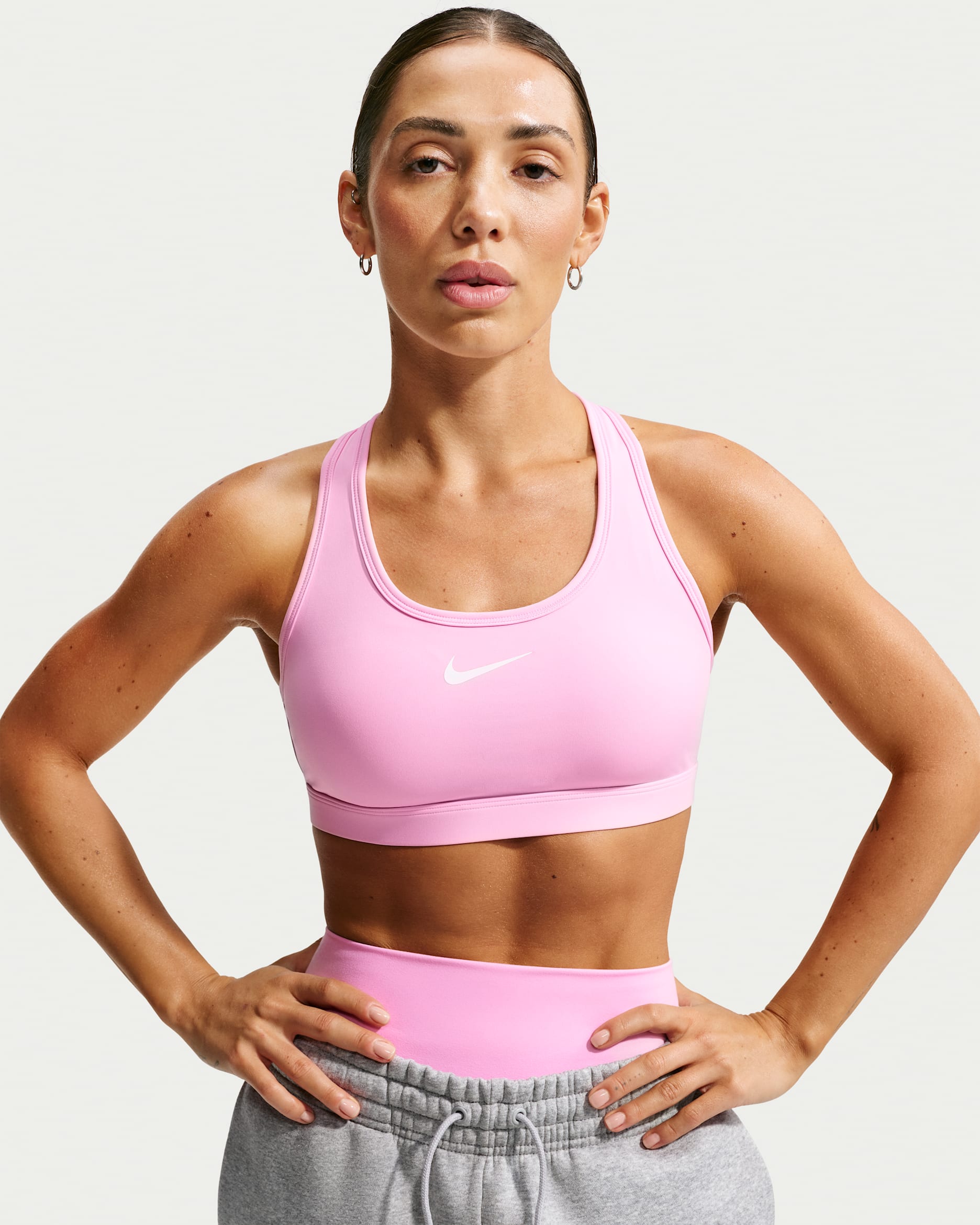 Nike Swoosh — Pink Rise/White