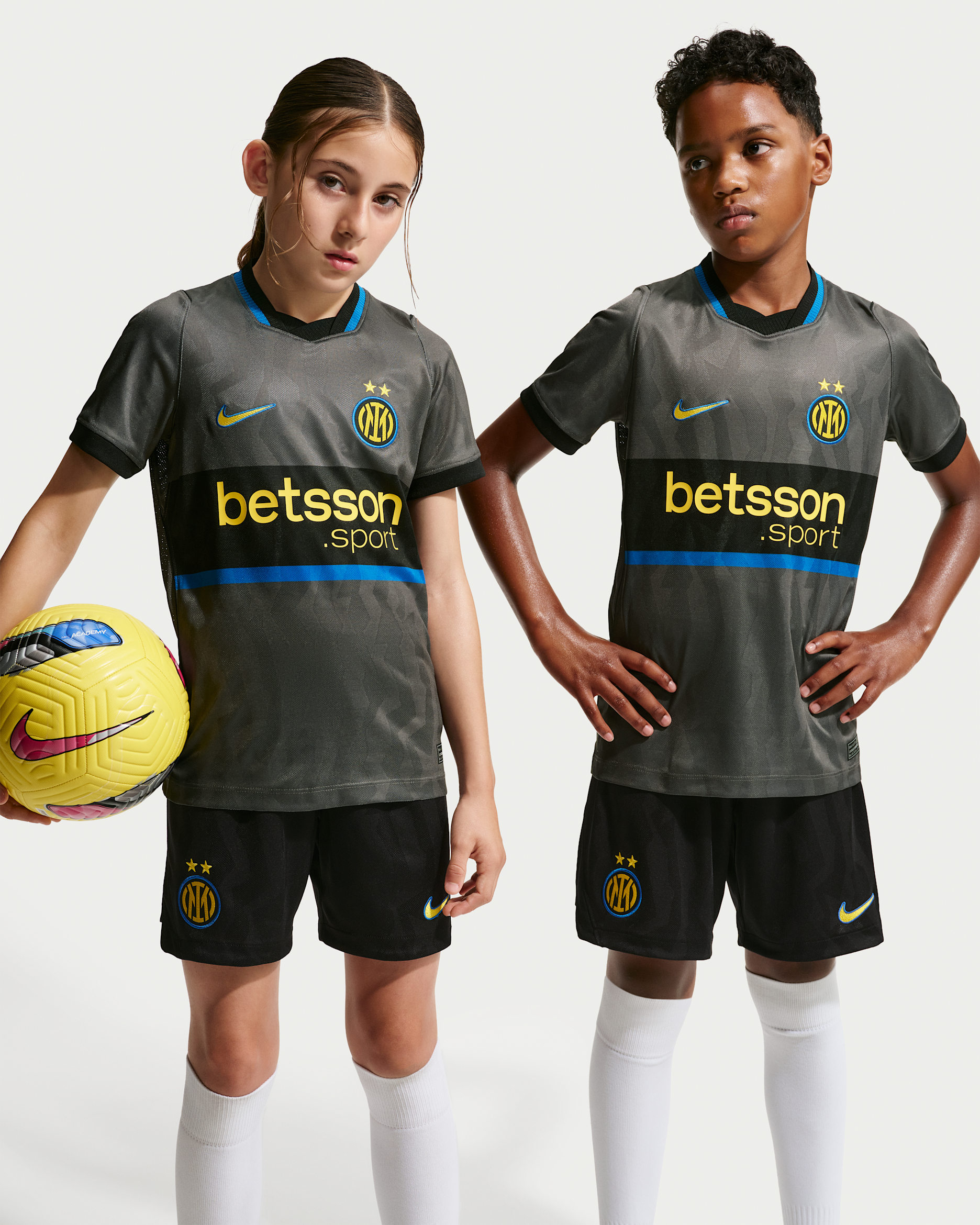 Inter Milan 2026/27 Stadium Third — Iron Grey/Black/Tour Yellow