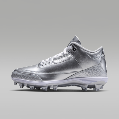 Jordan 3 Mid TD — Metallic Silver/White/Black