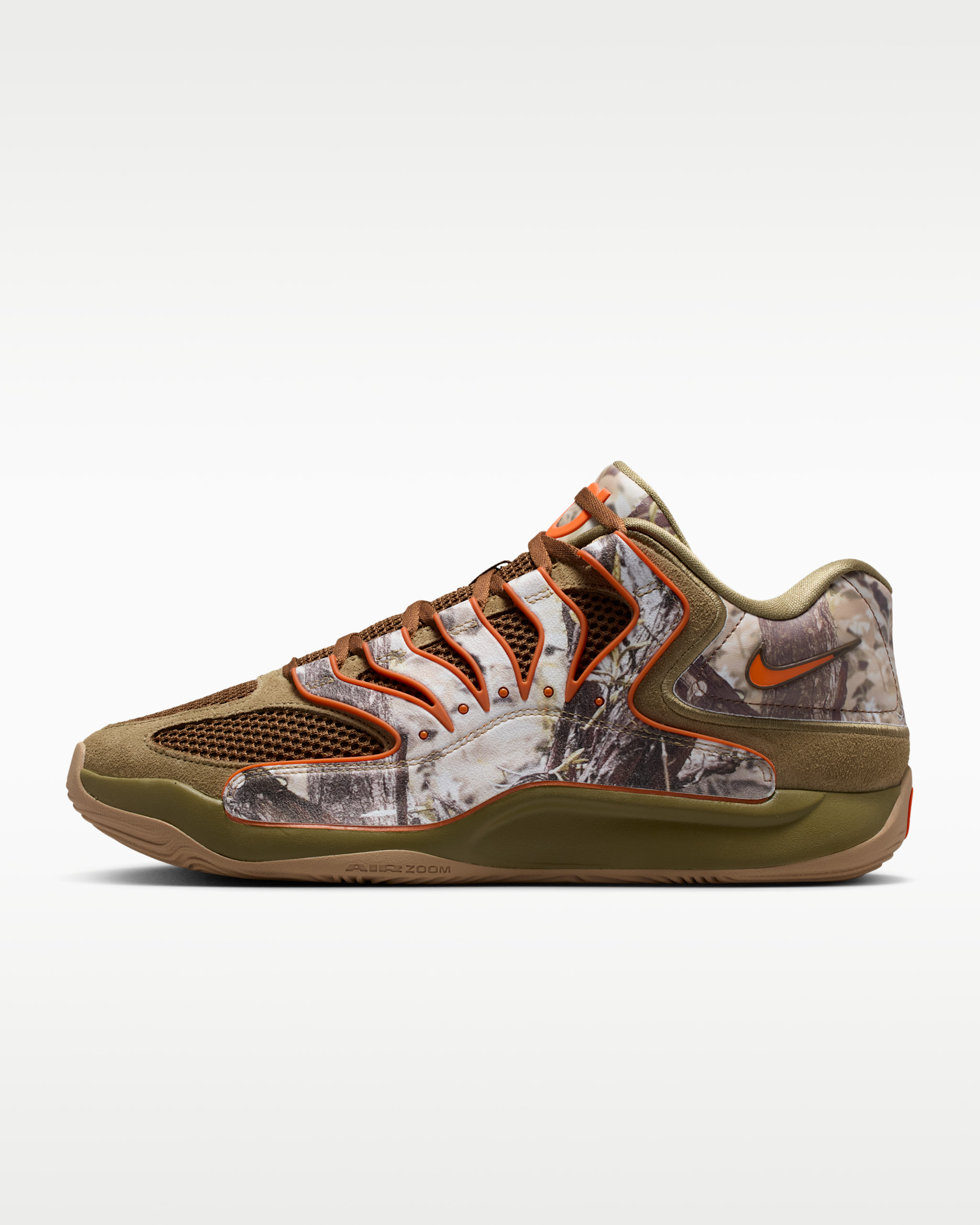 KD18 x Chet Holmgren 'Duck Camo' — Coyote/Medium Brown/Safety Orange