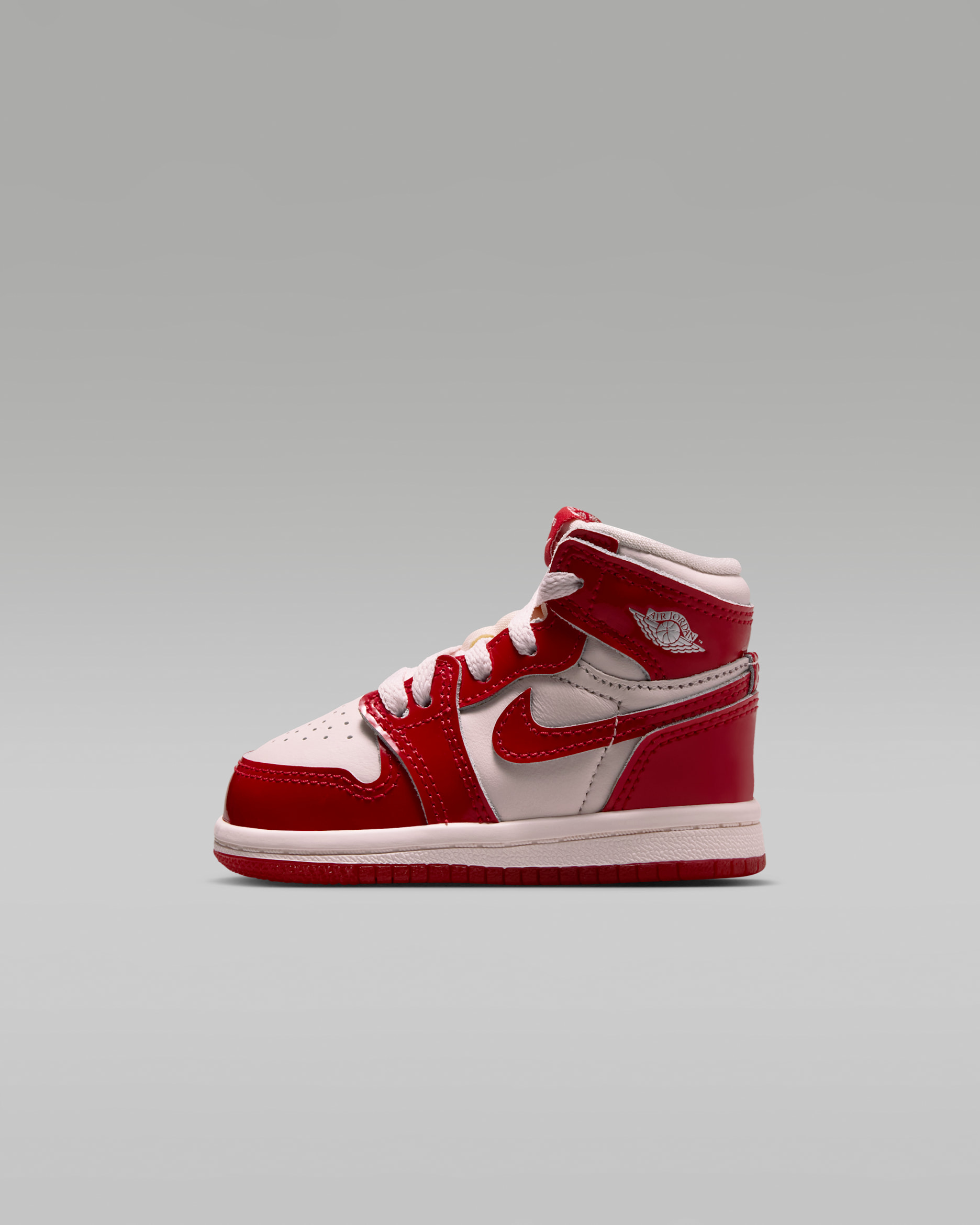 Jordan 1 Retro High OG 'Nails and Grails' — University Red/Light Soft Pink/Metallic Silver