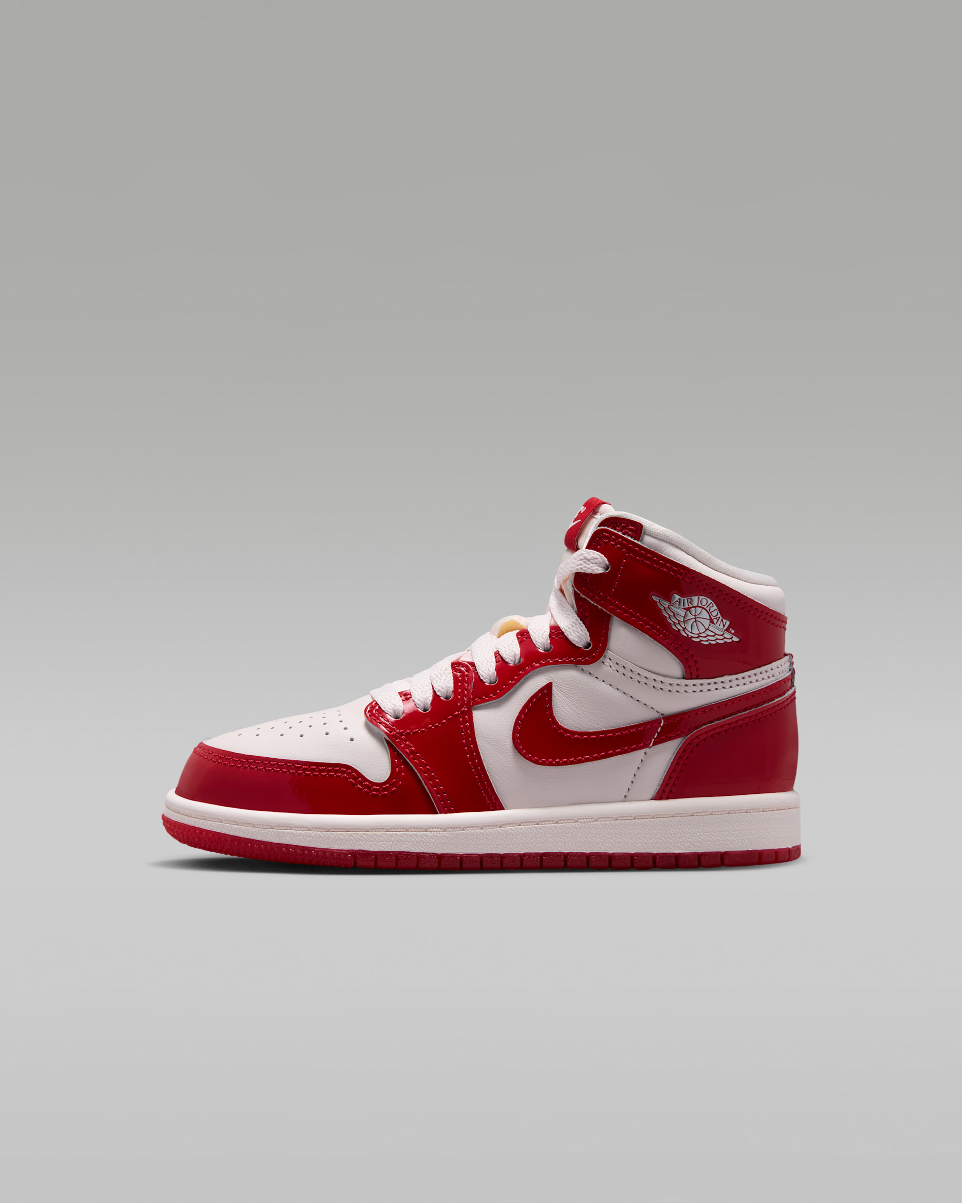 Jordan 1 Retro High OG 'Nails and Grails' — University Red/Light Soft Pink/Metallic Silver