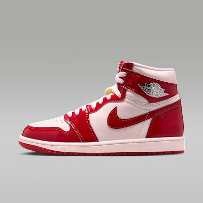 Air Jordan 1 Retro High OG 'Nails and Grails' — University Red/Light Soft Pink/Metallic Silver