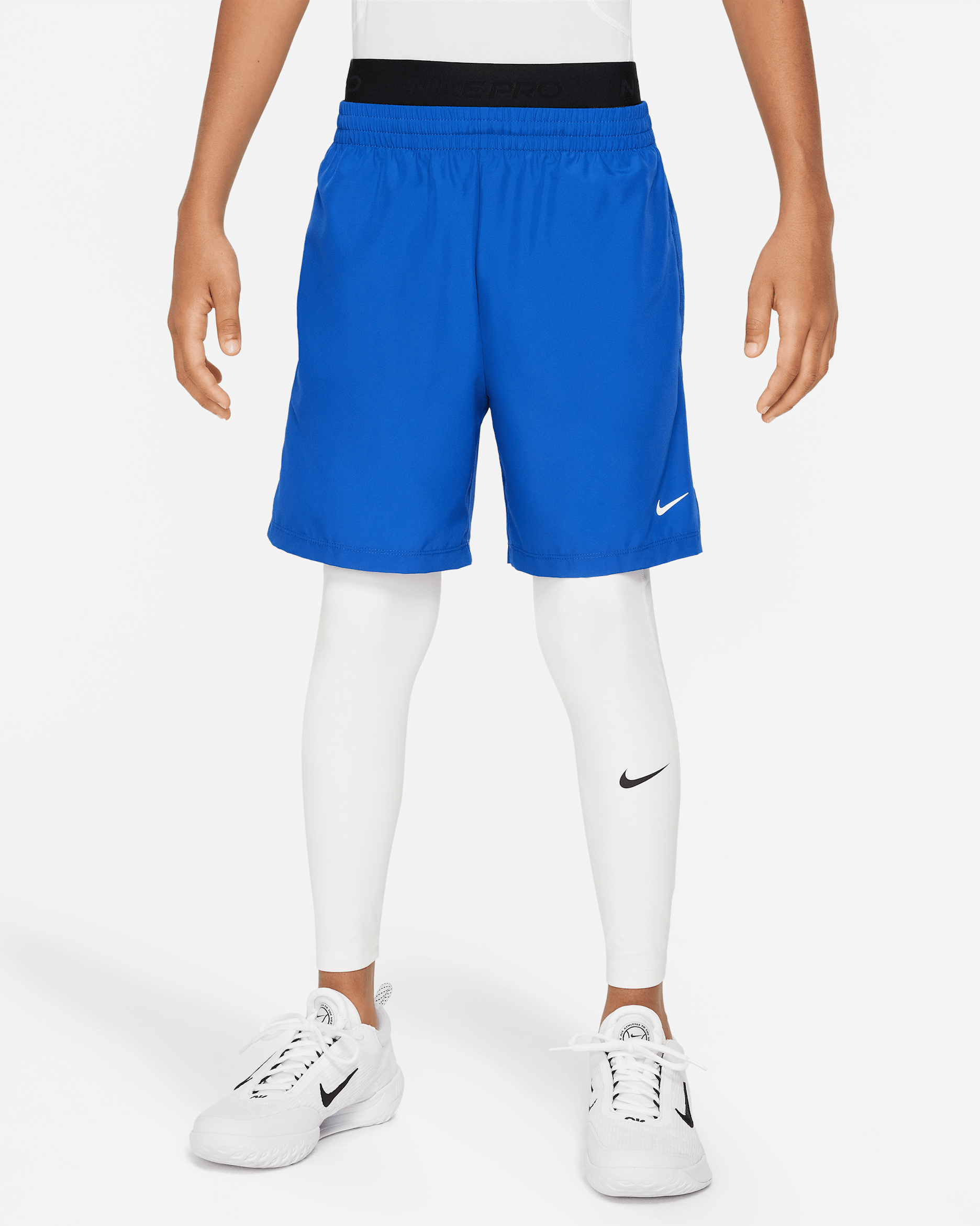 Nike Pro Dri-FIT — White/White/Black