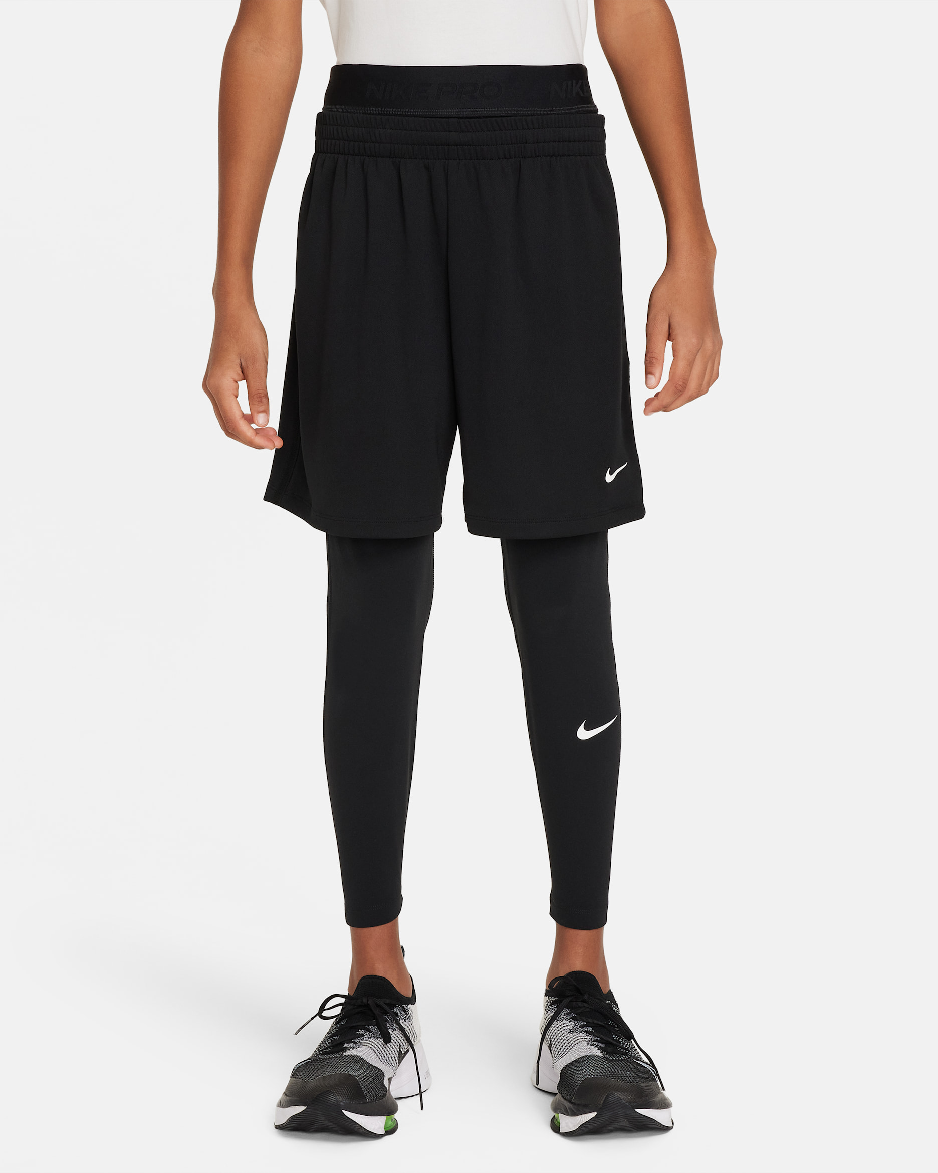 Nike Pro Dri-FIT — Black/Black/White