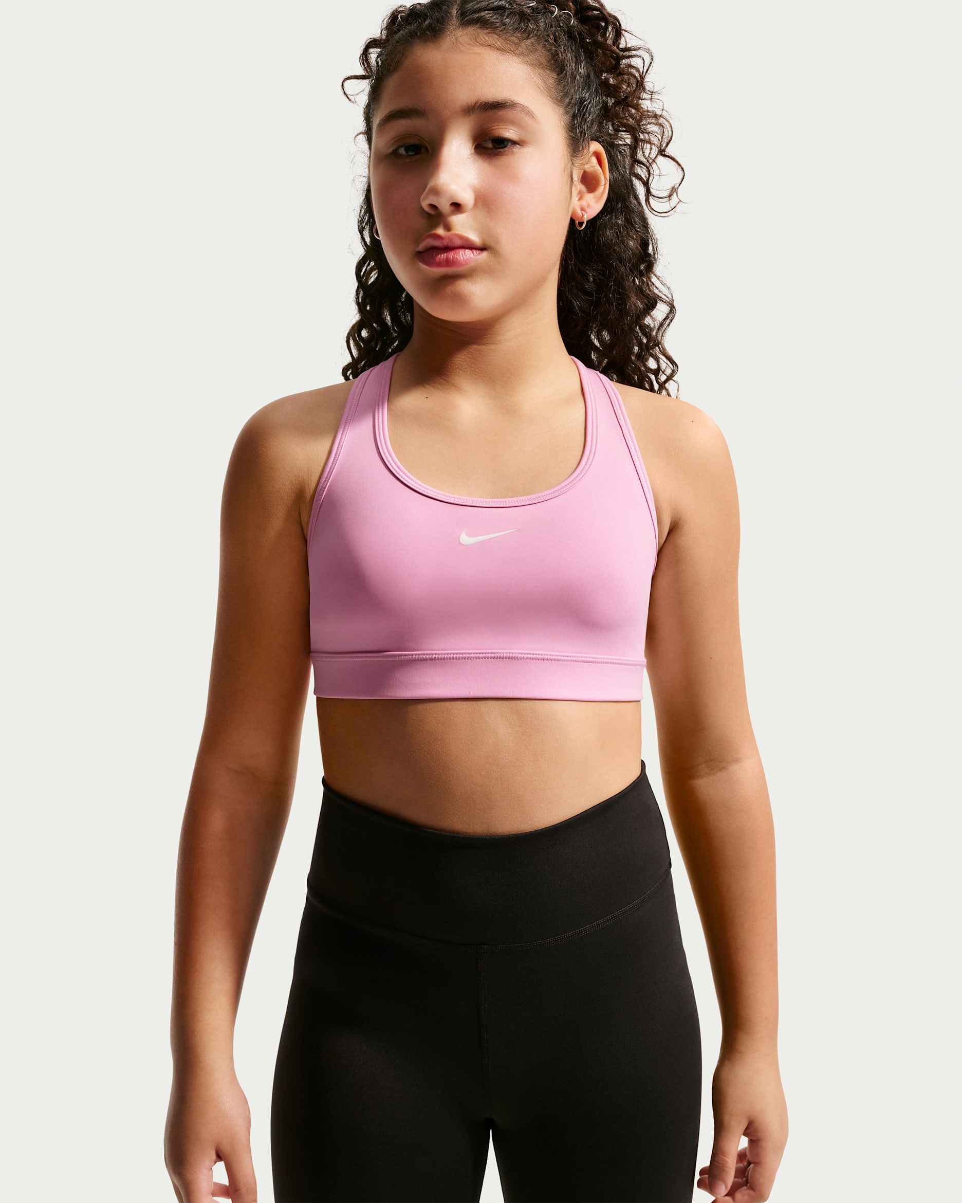 Nike Swoosh — Pink Rise/White