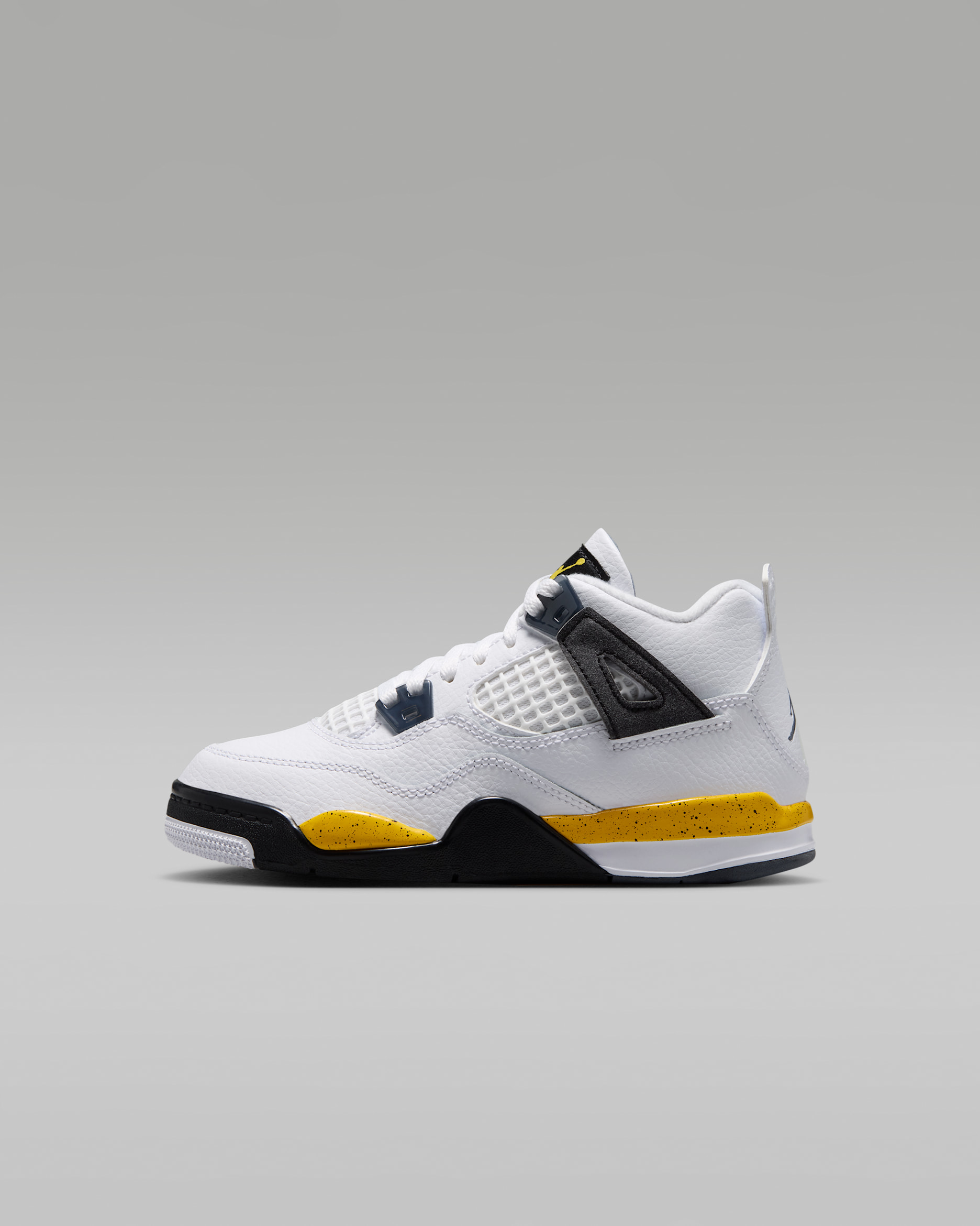 Jordan 4 Retro 'Tour Yellow' — White/Dark Blue Grey/Black/Tour Yellow