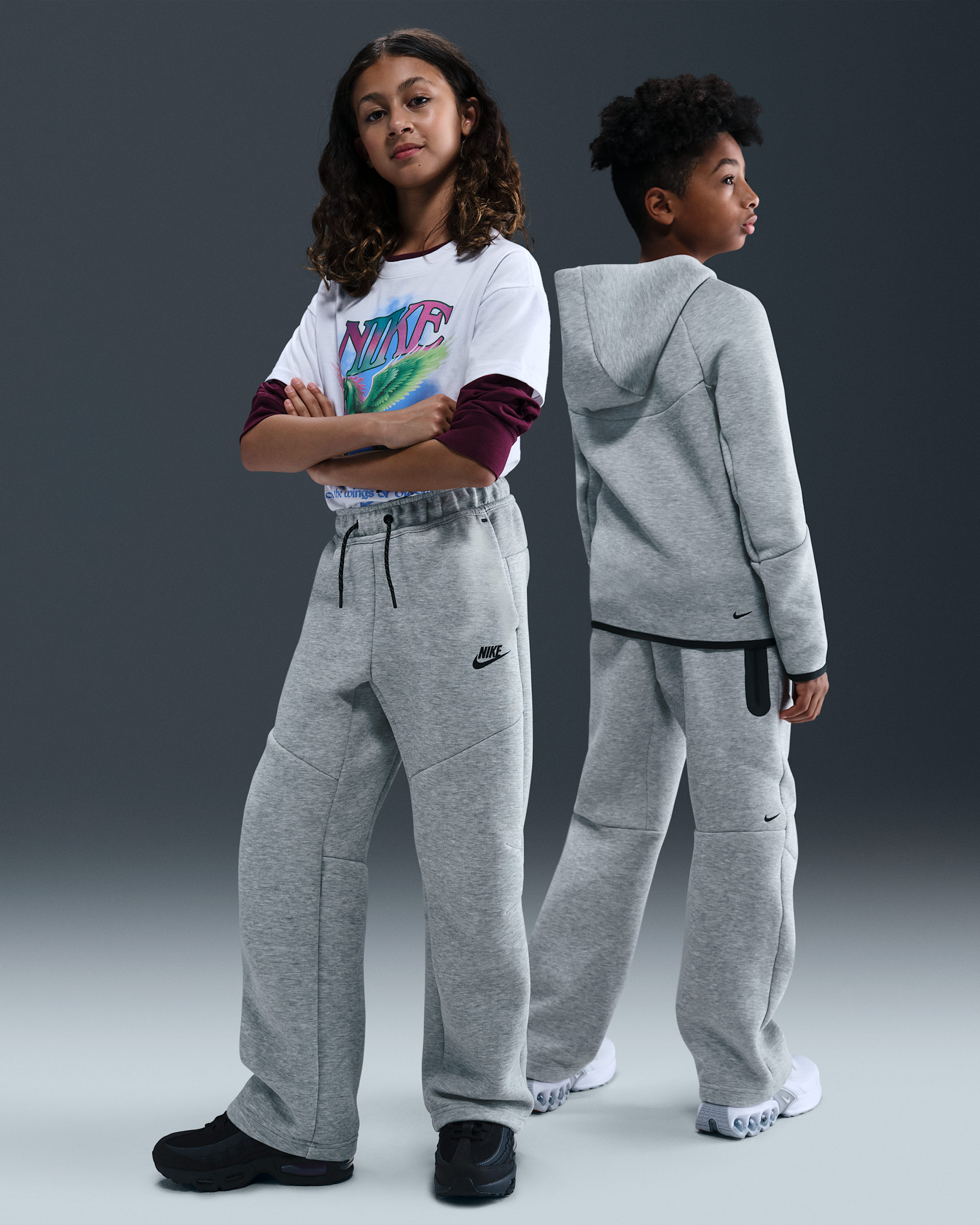 Nike Sportswear Tech Fleece — Dark Grey Heather/Black/Black