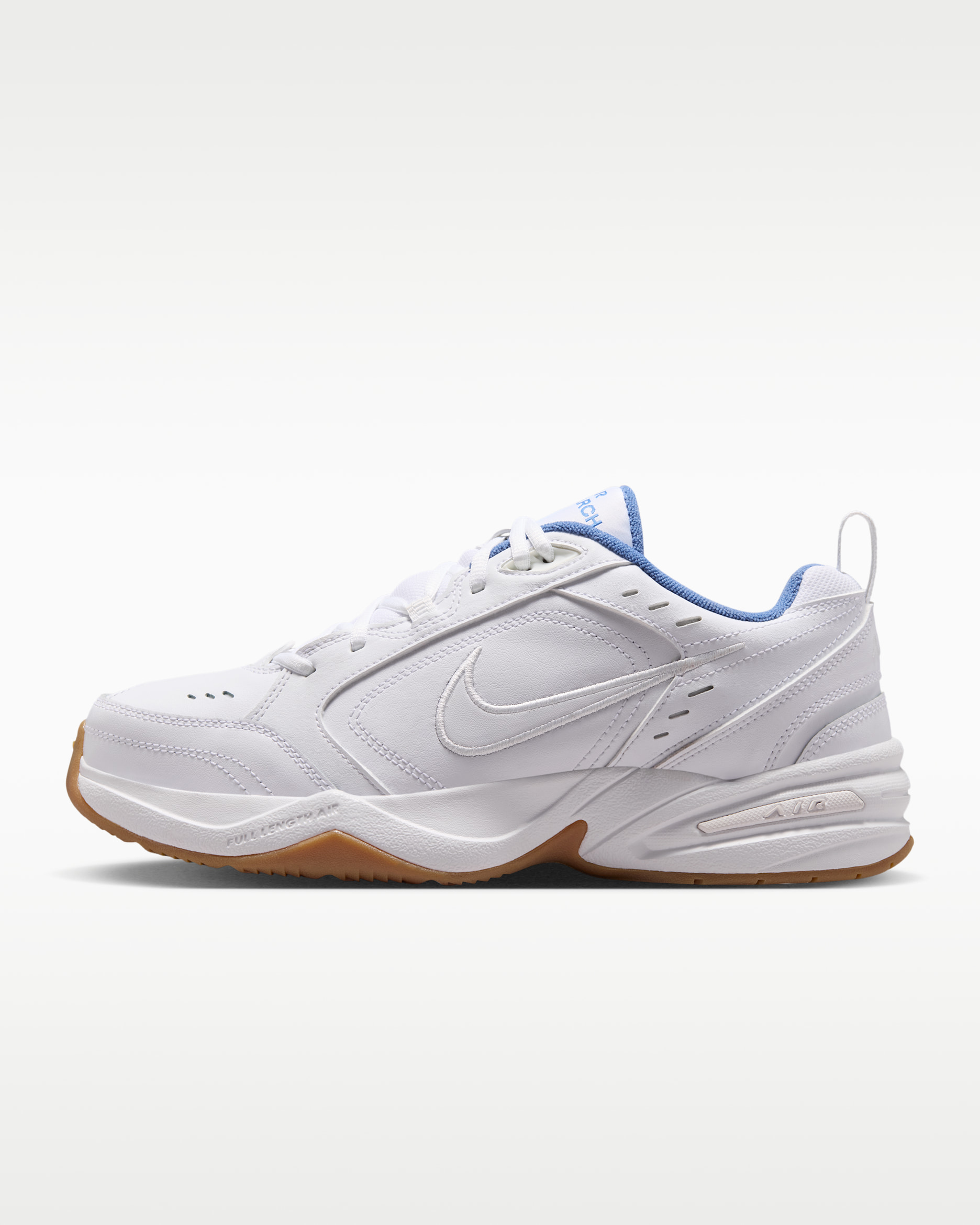 Nike Air Monarch IV — White/Indigo Storm/Gum Light Brown/White