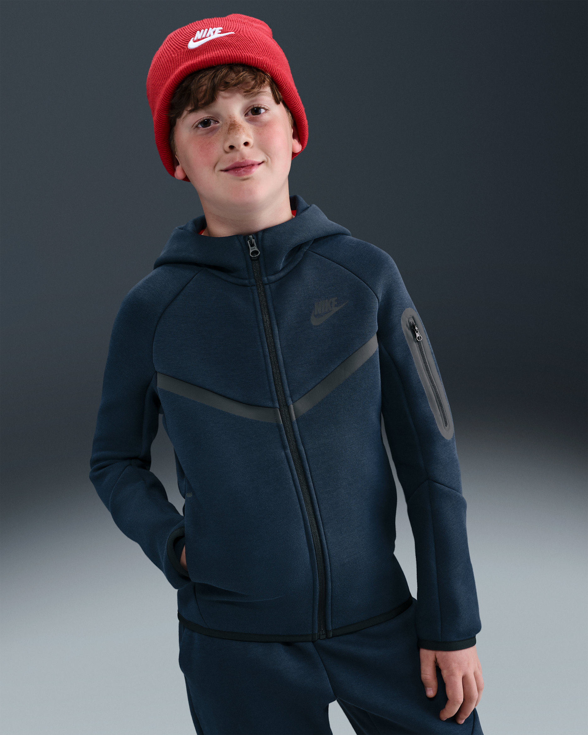 Nike Sportswear Tech Fleece — Obsidian/Black/Black