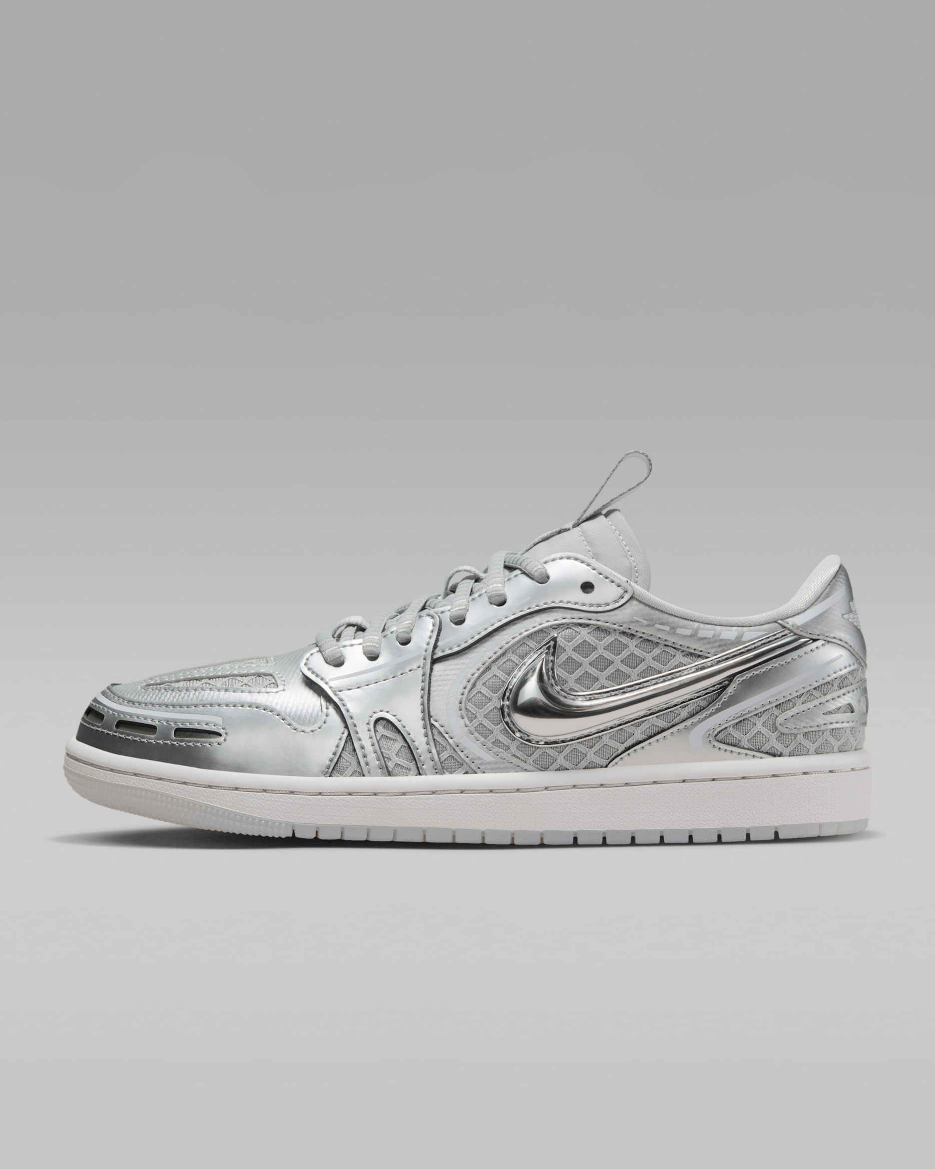 Air Jordan 1 Low Method of Make — Neutral Grey/White/Pewter Grey/Metallic Silver