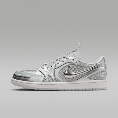 Air Jordan 1 Low Method of Make — Neutral Grey/White/Pewter Grey/Metallic Silver