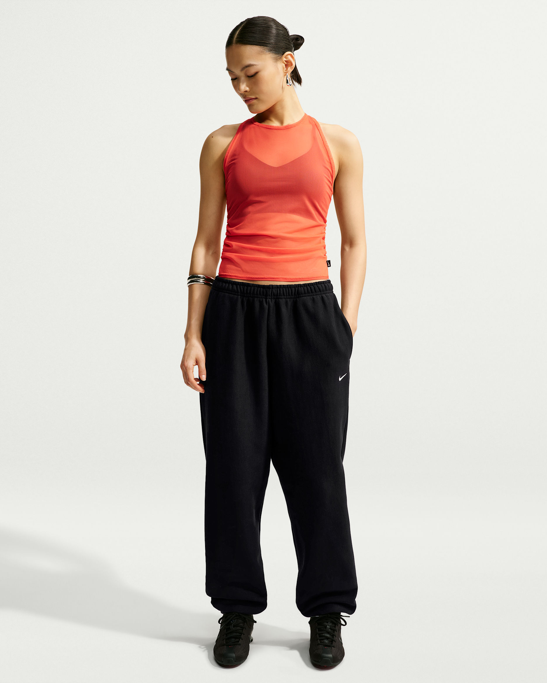 Nike Studio Fleece Heavyweight — Total Black/Sail