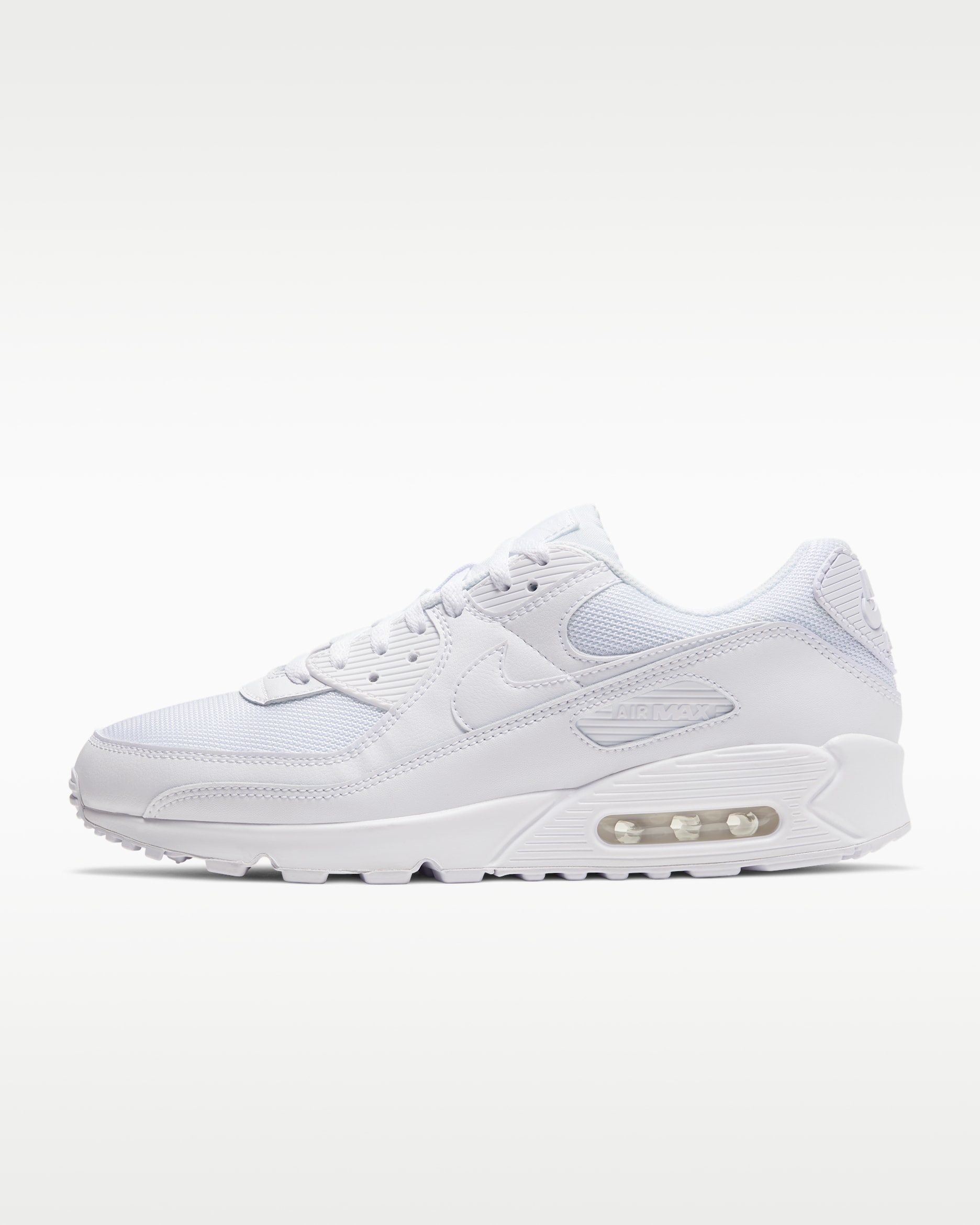 Nike Air Max 90 — White/White/Wolf Grey/White