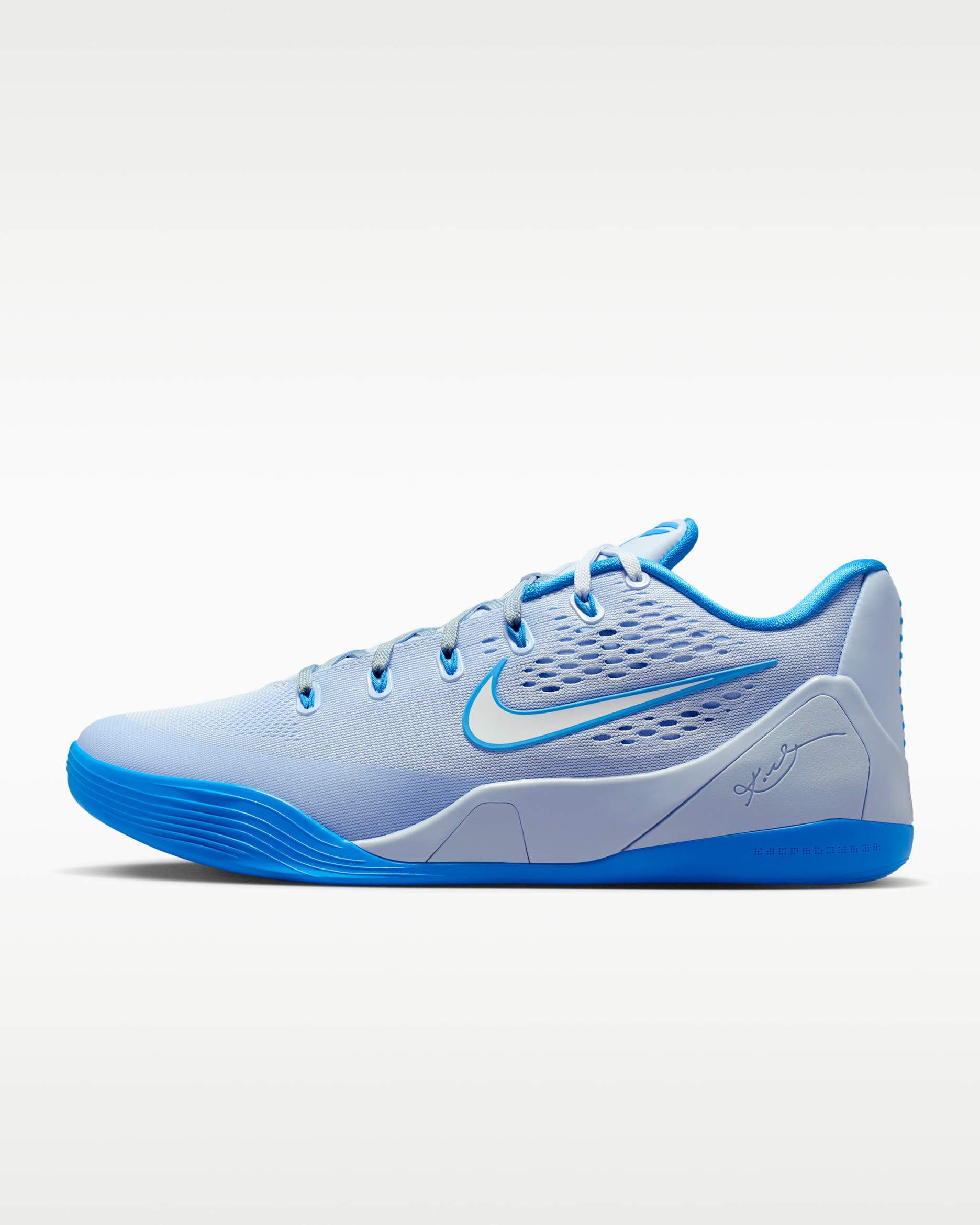 Kobe IX Elite Low EM Protro — Hydrogen Blue/White/Light Photo Blue
