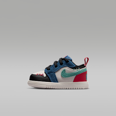 Jordan 1 Low Alt SE — True Blue/University Red/Kinetic Green/Black