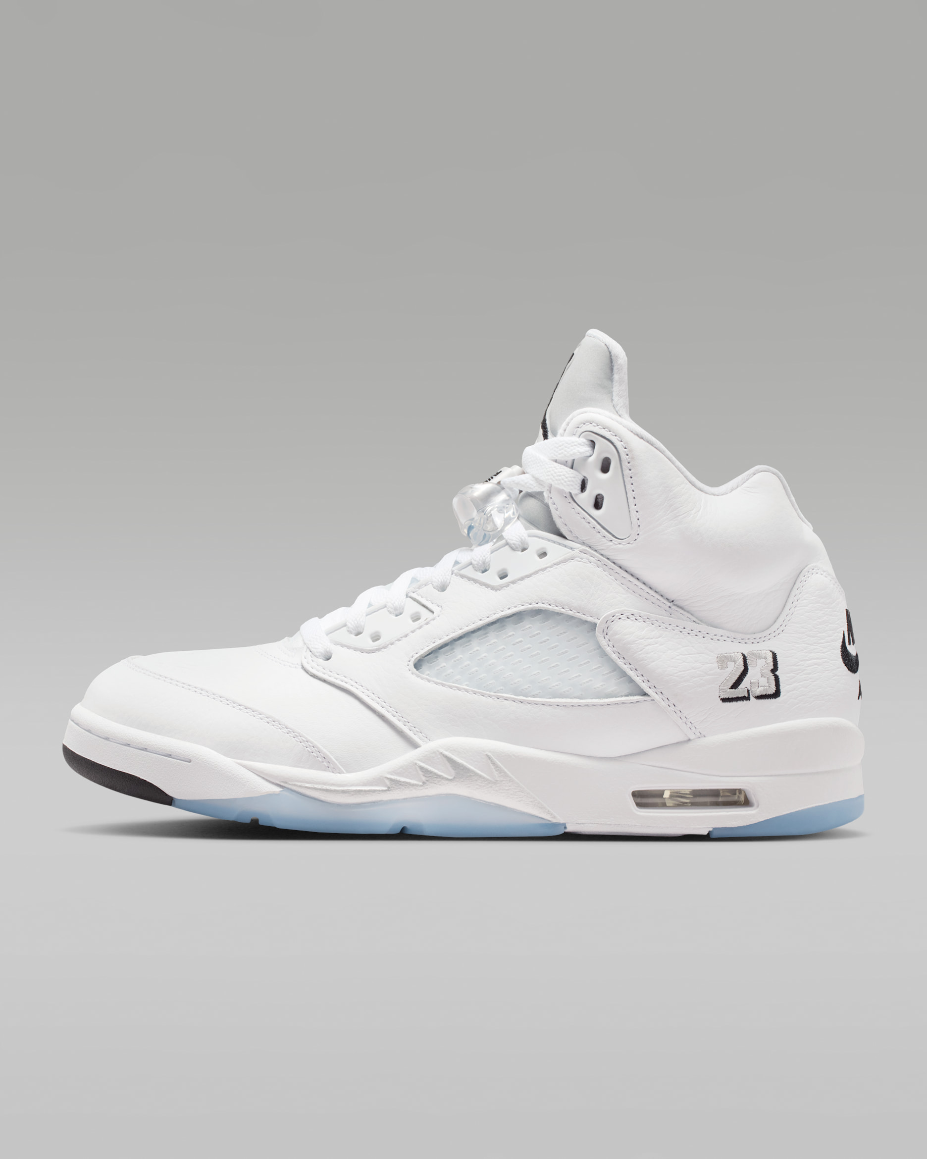 Air Jordan 5 Retro OG 'White Metallic' — White/Metallic Silver/Black