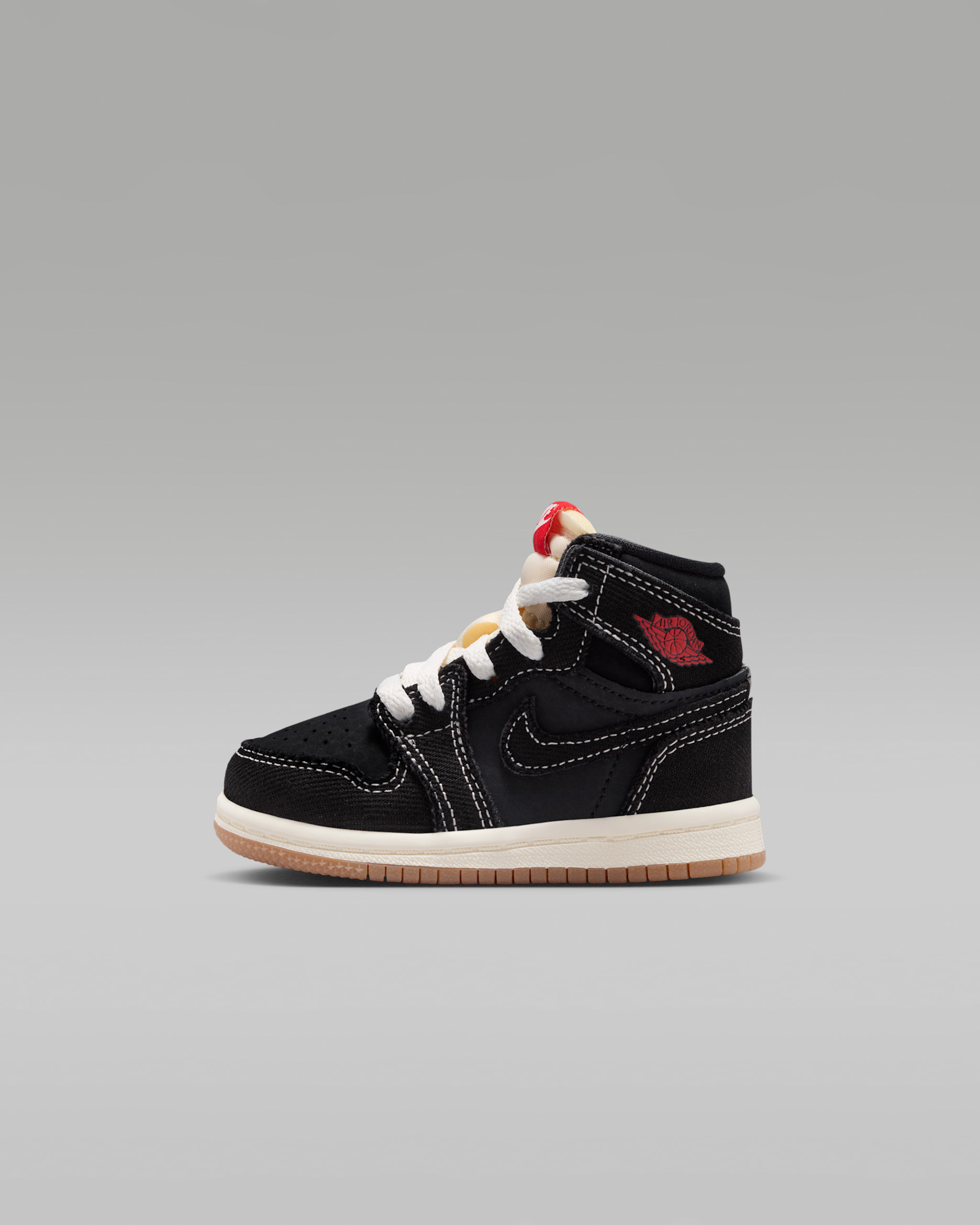 Jordan 1 Retro High OG — Black/Gum Medium Brown/Sail