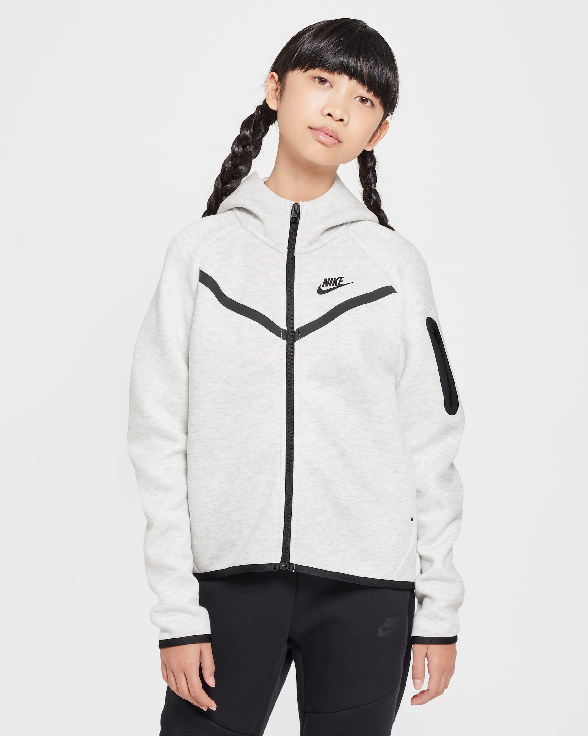 Nike Sportswear Tech Fleece — Light Grey/Heather/Black/Black