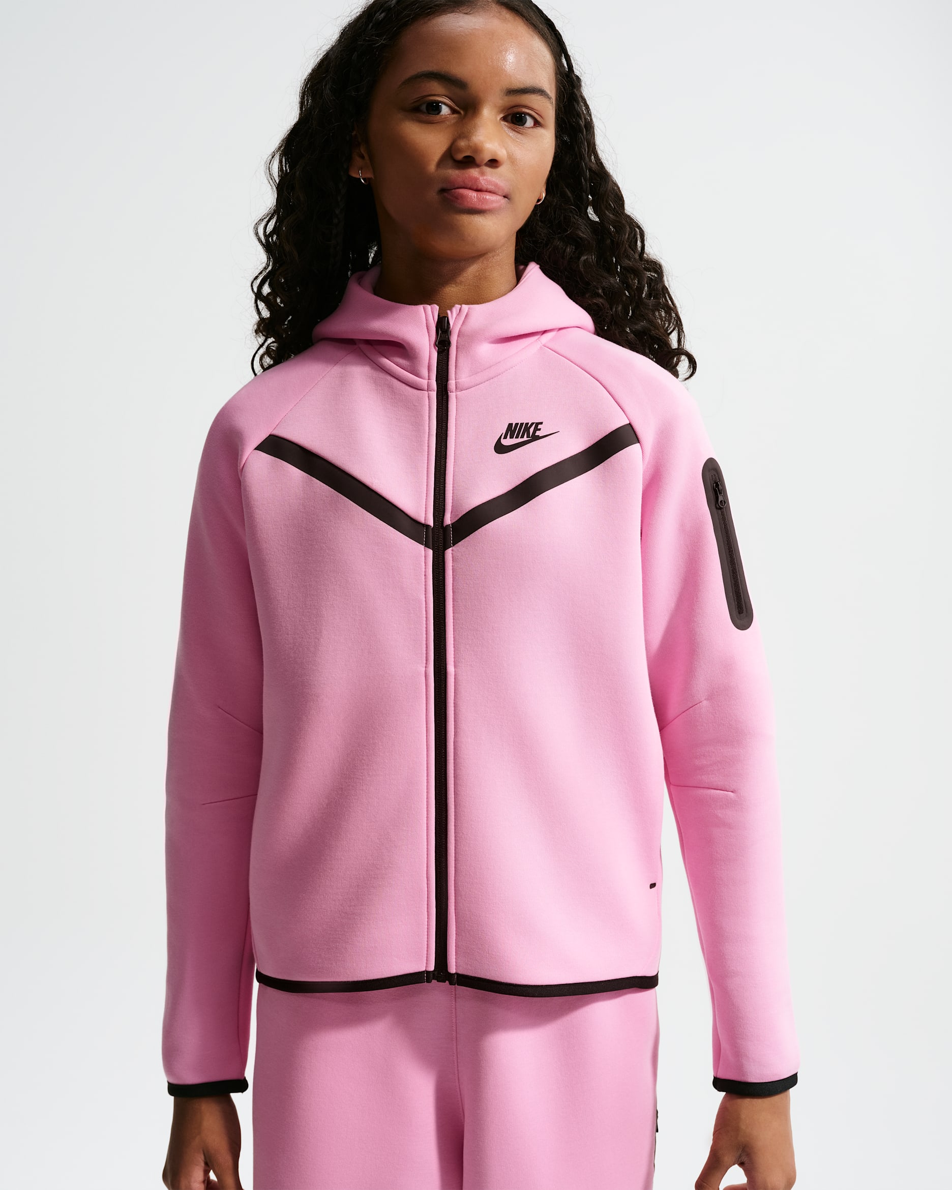 Nike Sportswear Tech Fleece — Pink Rise/Black/Black