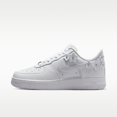 Nike Air Force 1 '07 'Florette' — White/Wolf Grey/Metallic Silver/White
